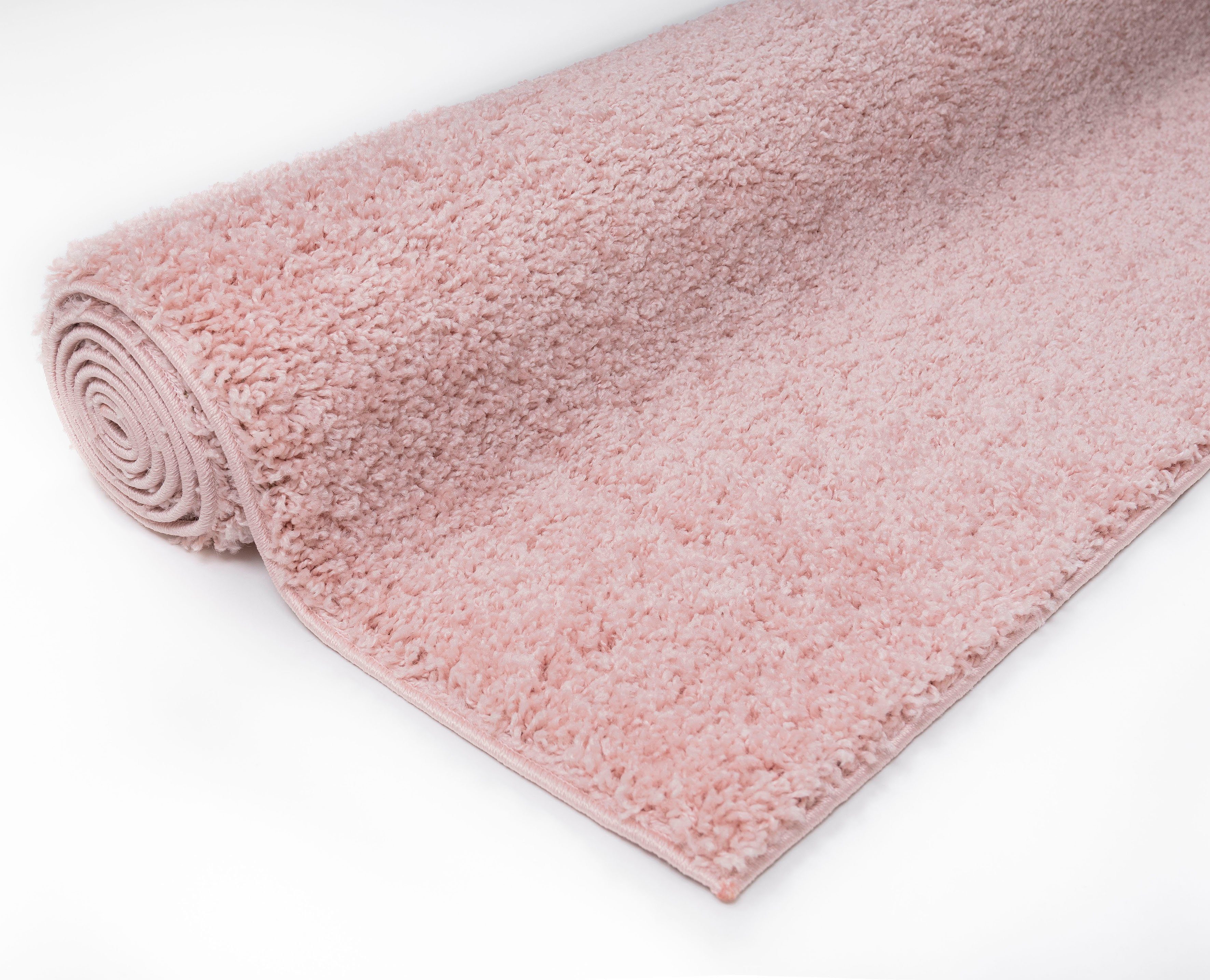 Bruno Banani Hoogpolig vloerkleed Shaggy Soft geweven, uni kleuren, bijzonder zacht en knuffelig, klantenfavoriet