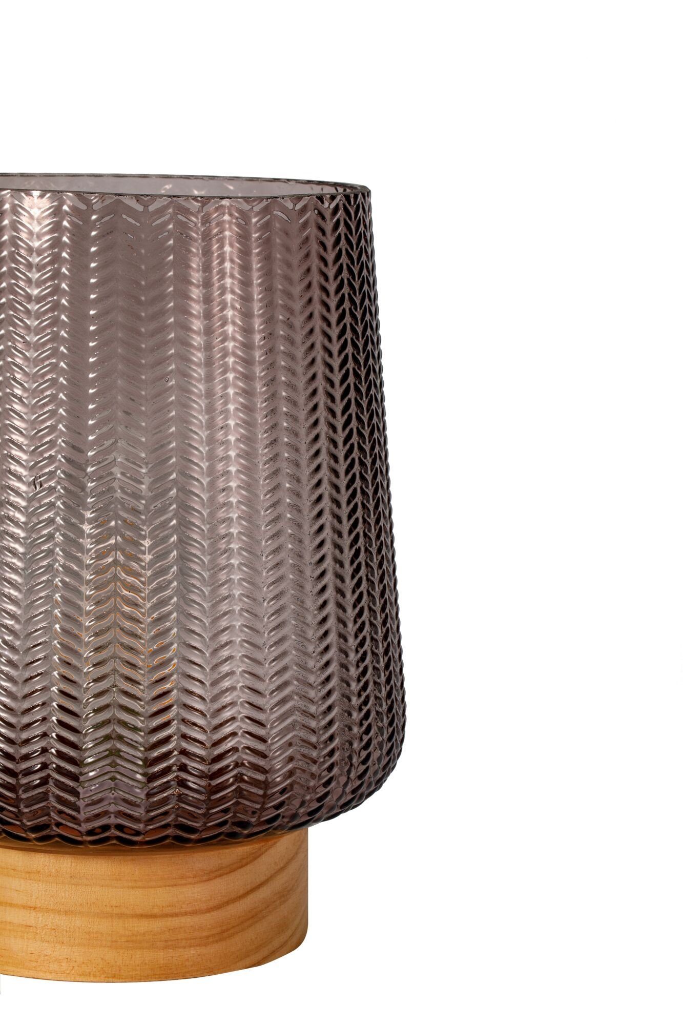 Pauleen Led-tafellamp Fancy Glamour mobile taupe glas/hout