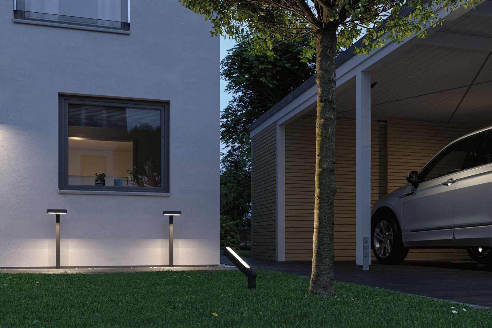 Paulmann Led-bolderlamp Plug & Shine Ito IP65 3000K 6W Antraciet (1 stuk)