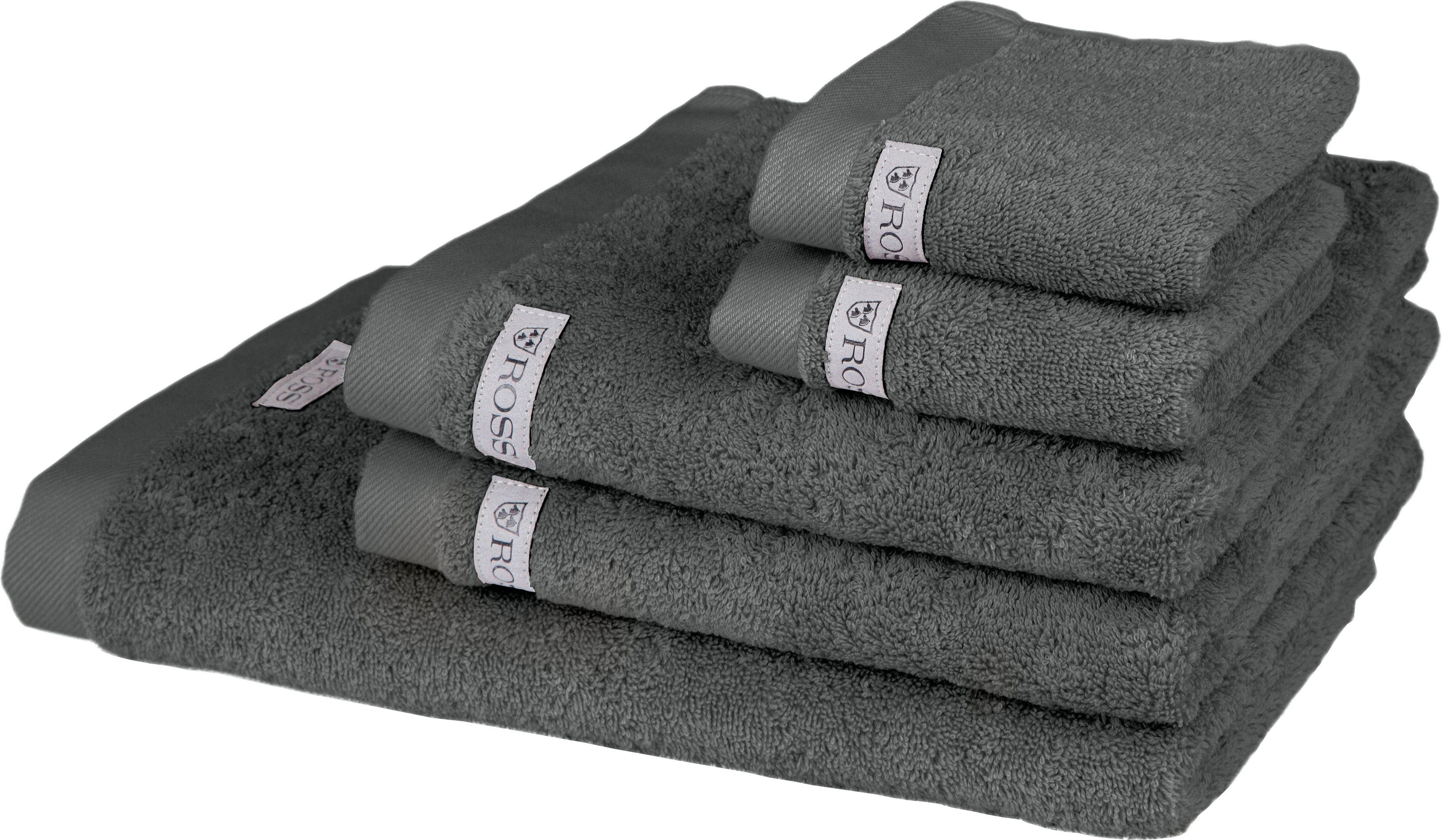 ROSS Handdoekenset Sinfonie bevat handdoeken, badhanddoek en gastendoeken (set, 5-delig) handdoeken grijs