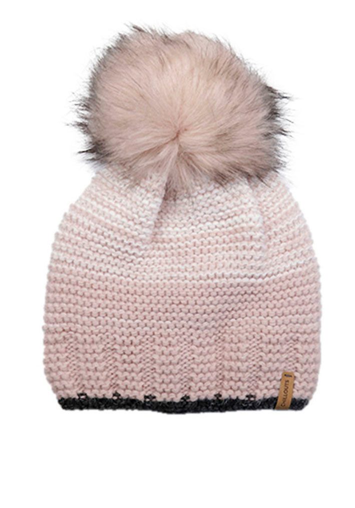 chillouts Muts met pompon Klara Hat met afneembare kunstbont pompon