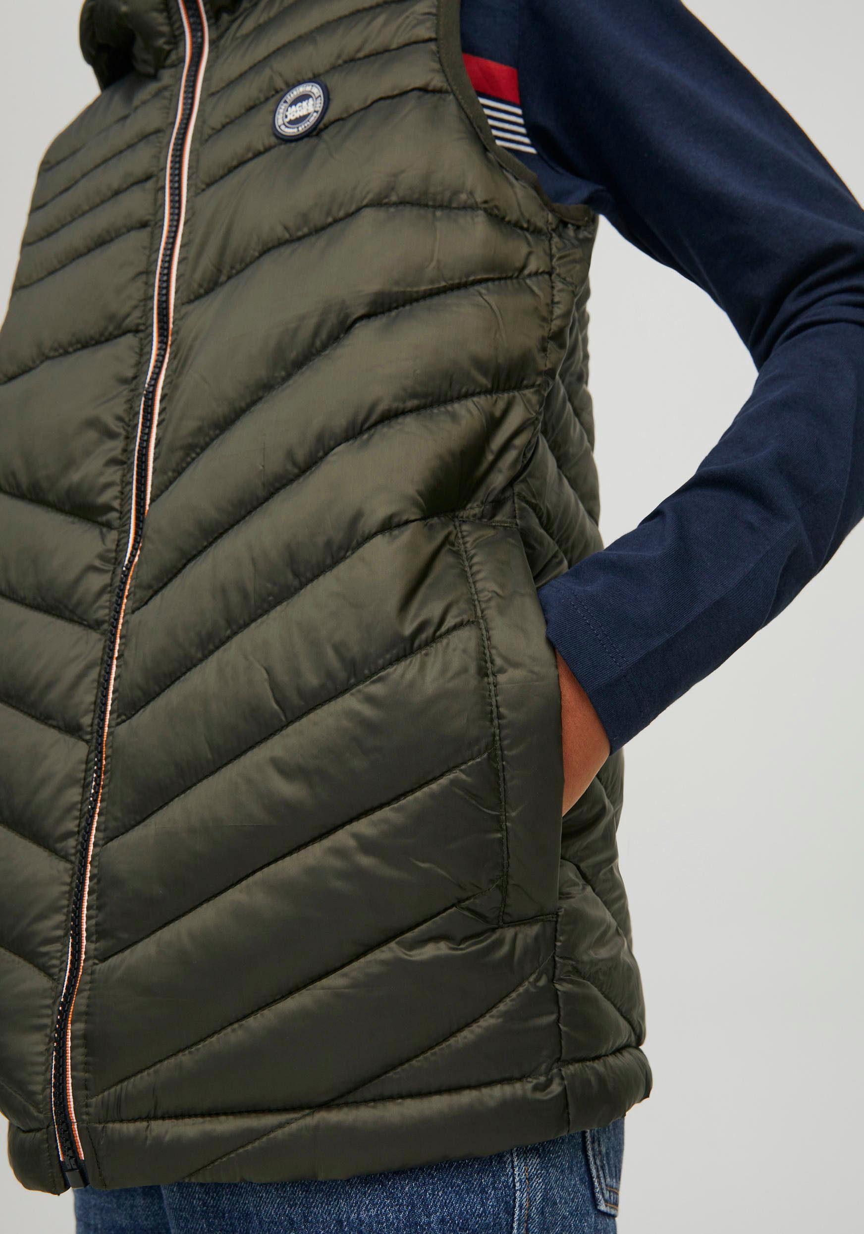 Jack & Jones Junior Bodywarmer JJEHERO BODYWARMER HOOD NOOS JNR