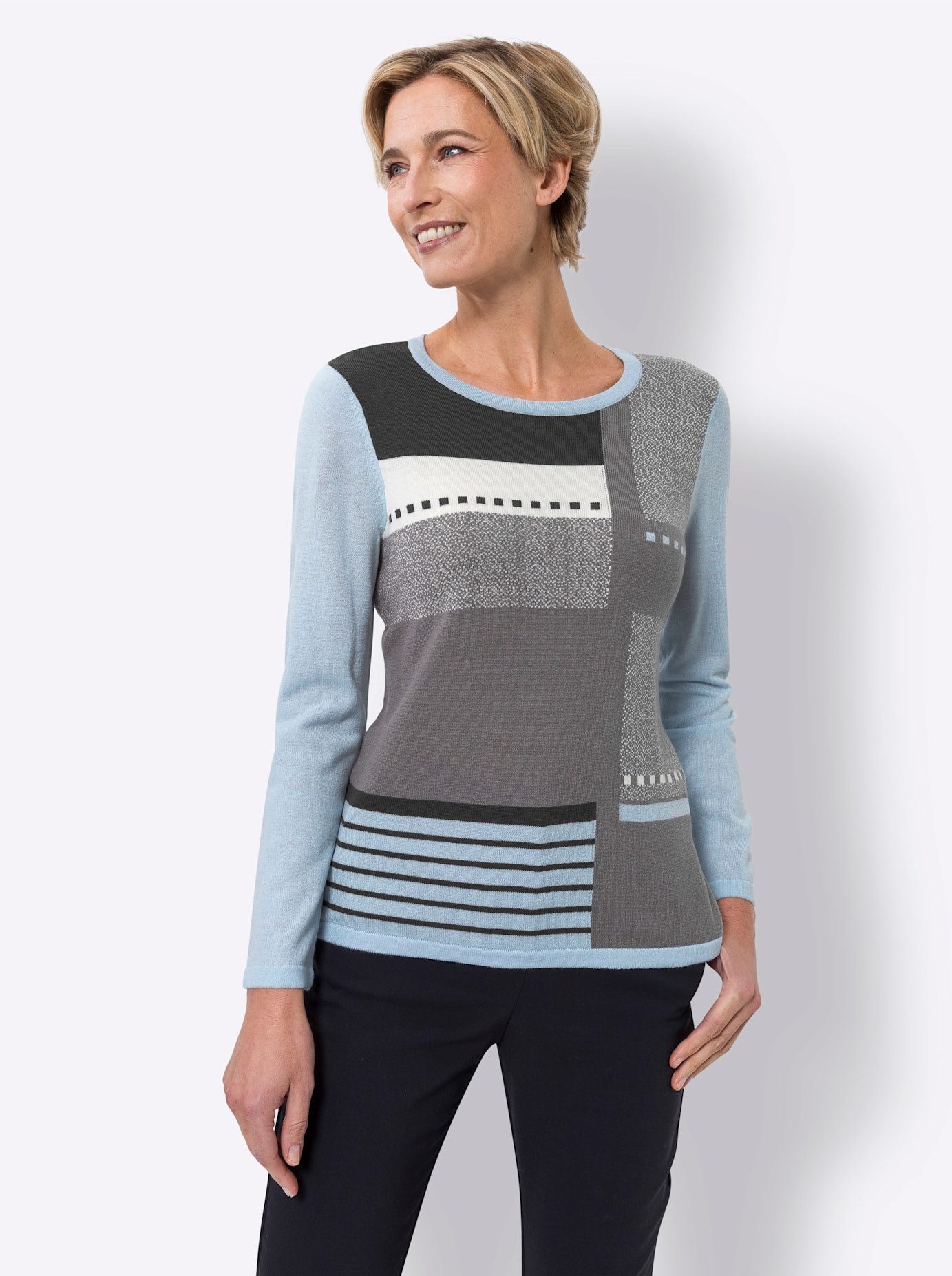 Classic Basics Gebreide Trui met lange mouwen