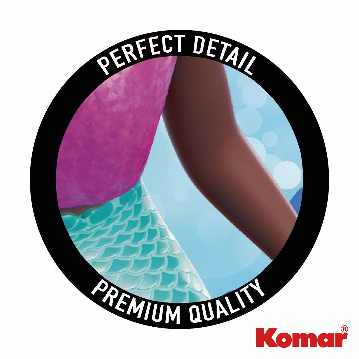 Komar Artprint op linnen Disney Ariel Baby Mermaid 40 x 50 cm (breedte x hoogte) - kinderkamer, decoratie (1 stuk)