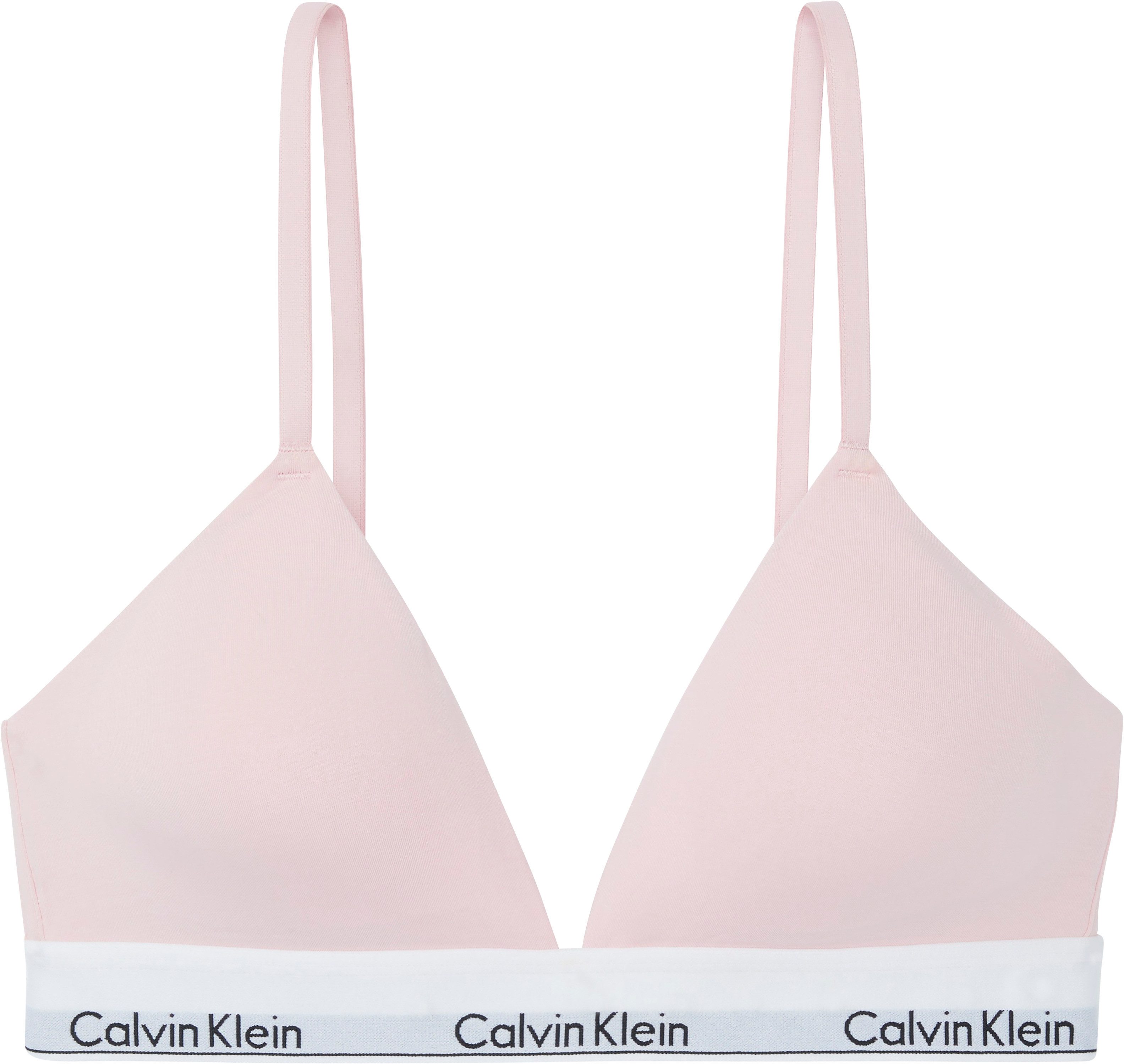 Calvin Klein Triangel-bh LGHT LINED TRIANGLE met ck-logo op de tailleband