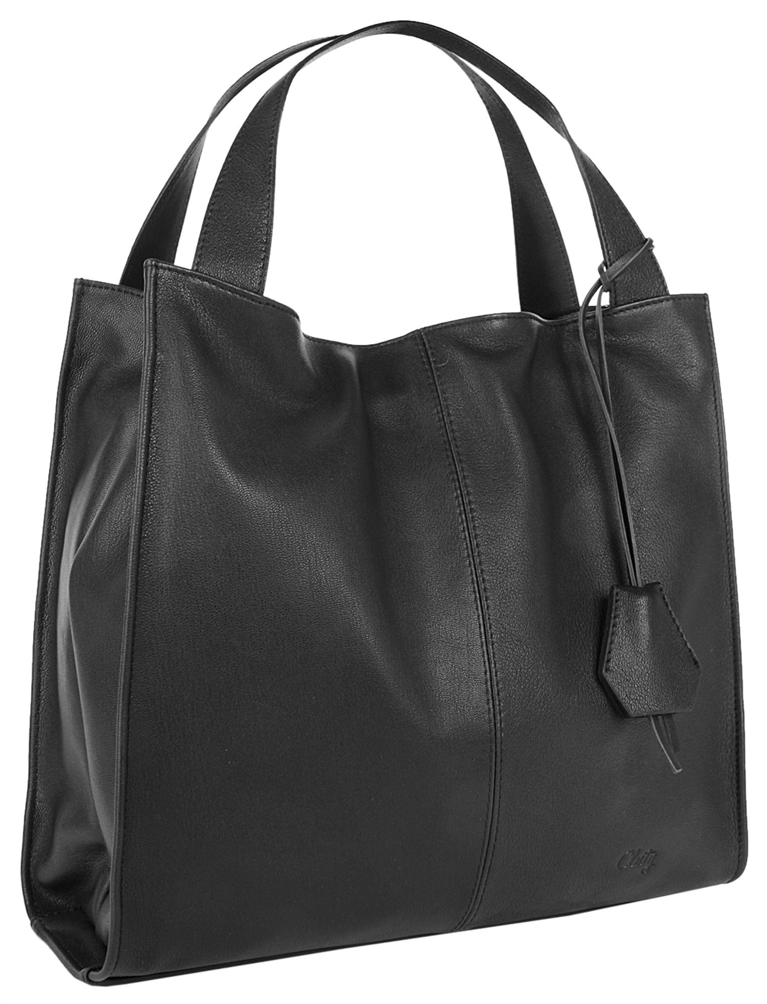 Cluty Shopper echt leer, made in italy