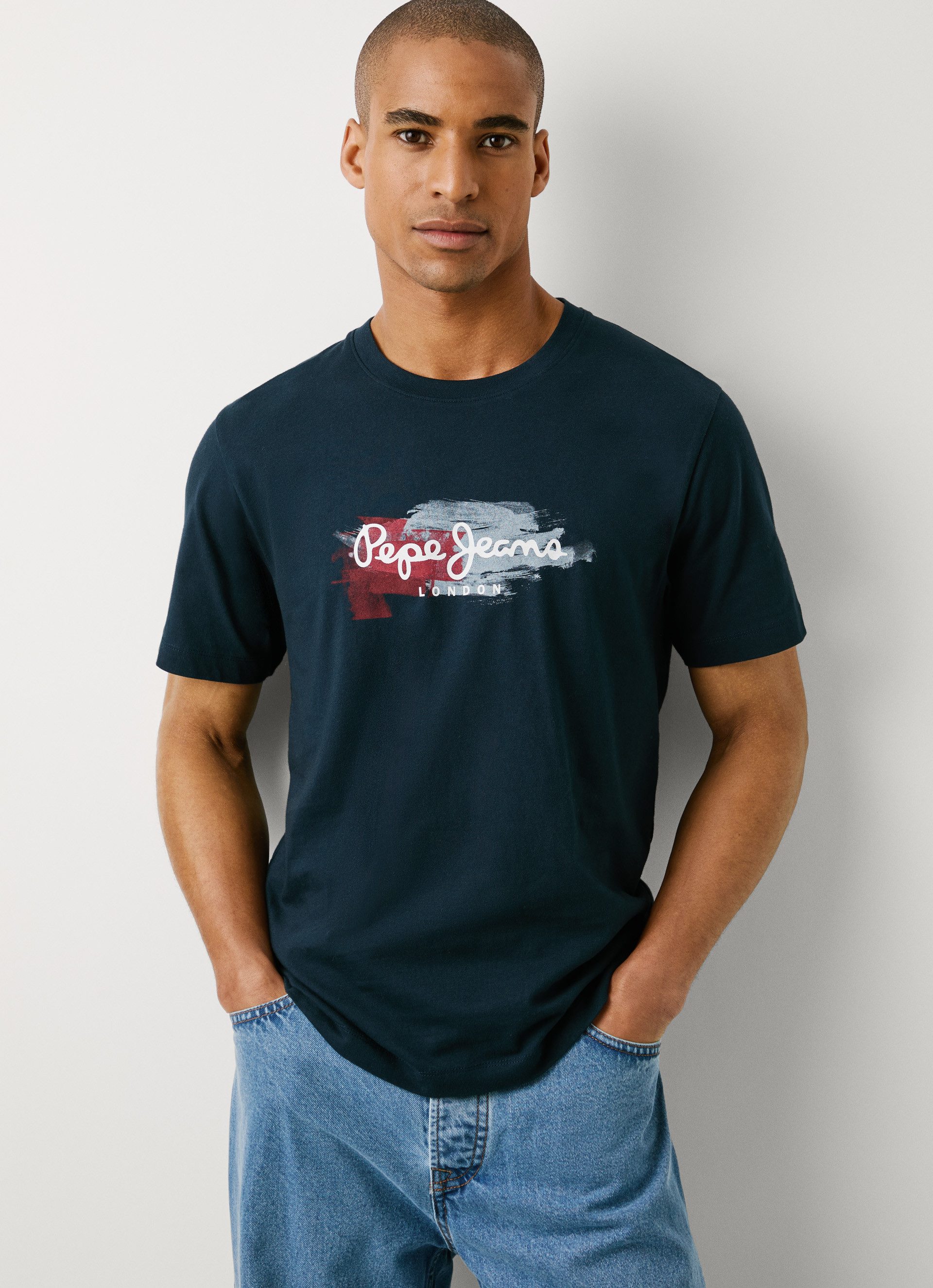 Pepe Jeans T-shirt TREY TEE met ronde hals in regular fit