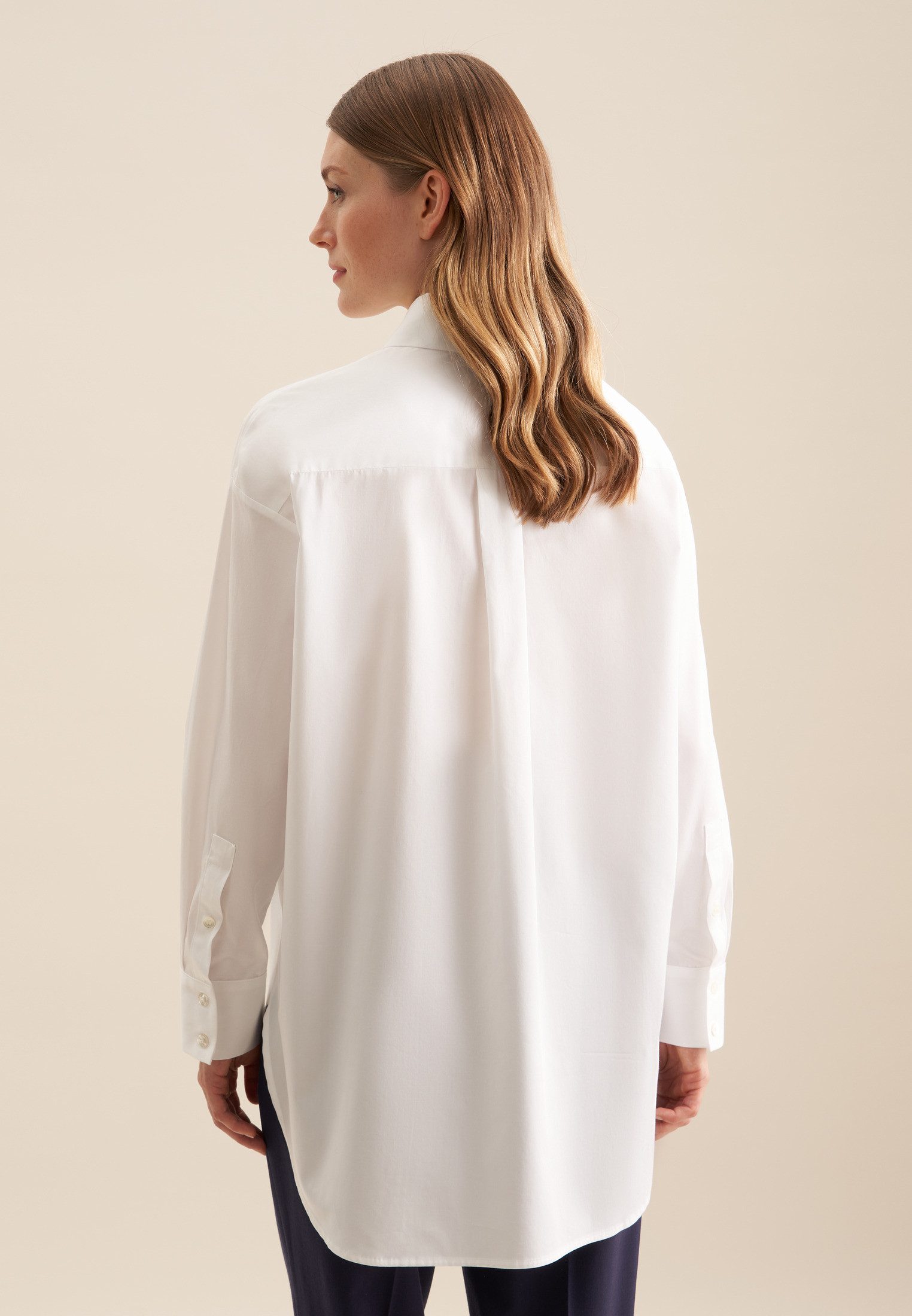 seidensticker Overhemdblouse Kraag uni