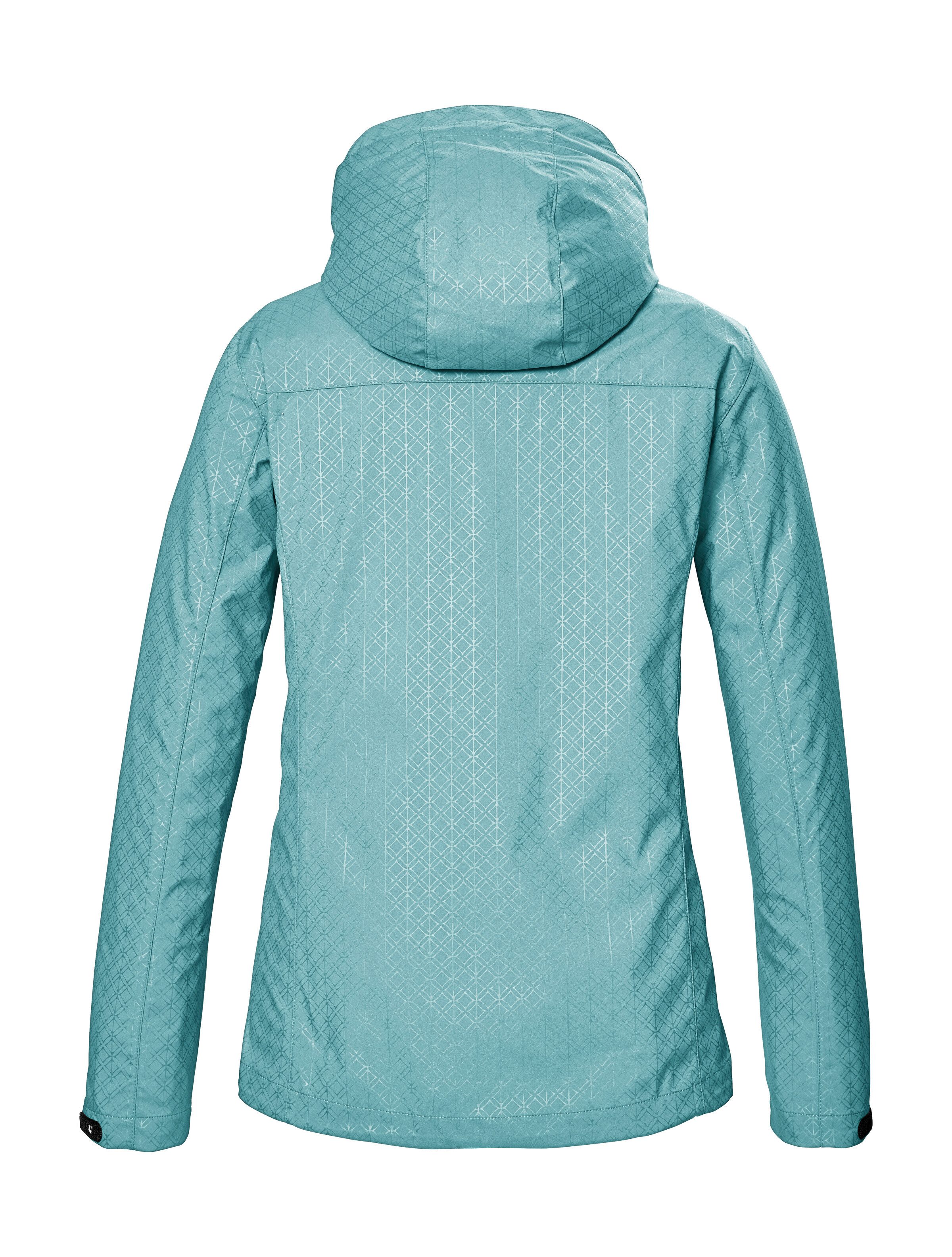 Killtec Softshell-jack KOS 121 WMN SFTSHLL JCKT GRPHIC waterafstotend, ademend, pfas-vrij geïmpregneerd