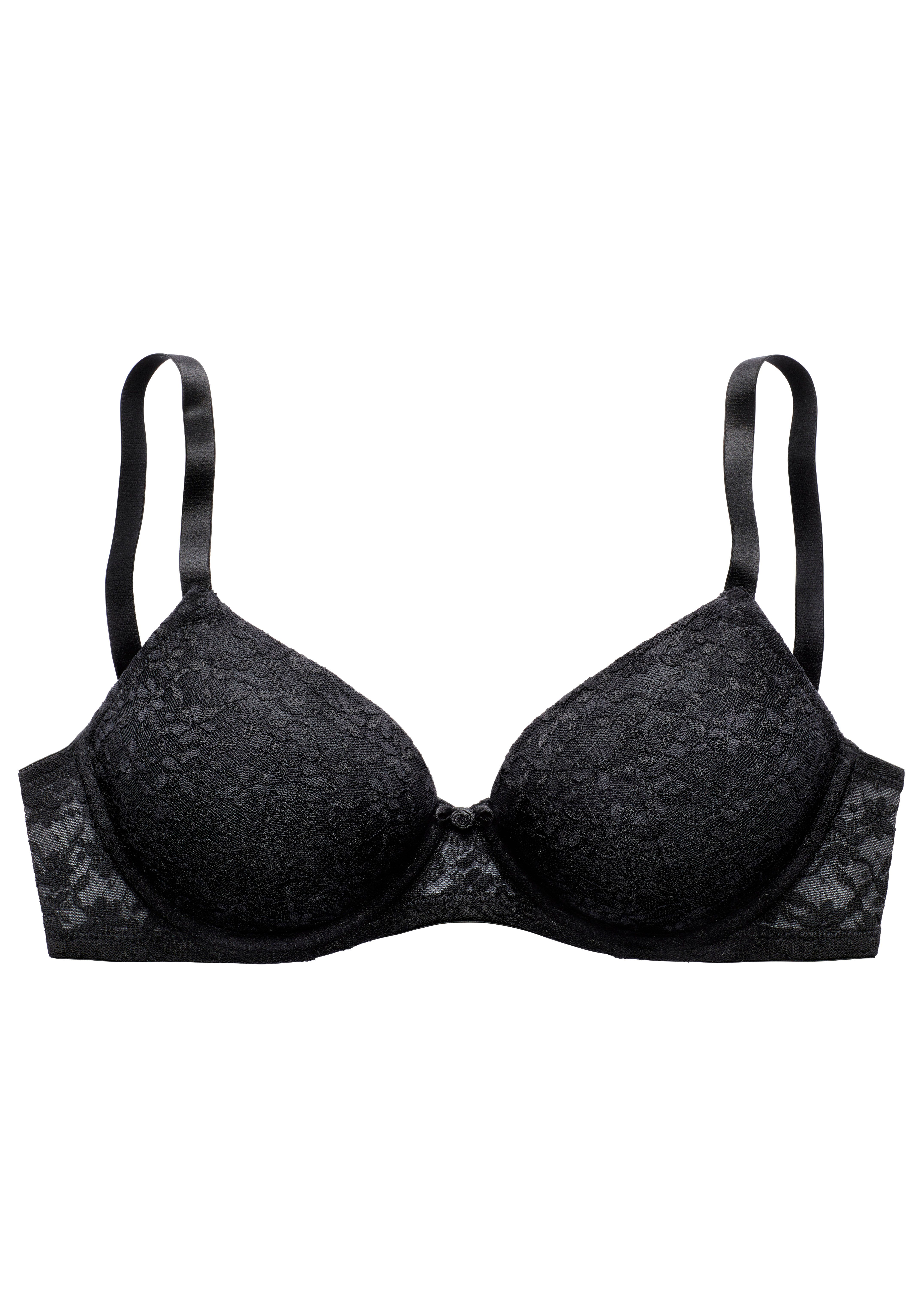 Vivance Push-up-bh met beugel van delicate kant in bloemige uitstraling, sexy lingerie