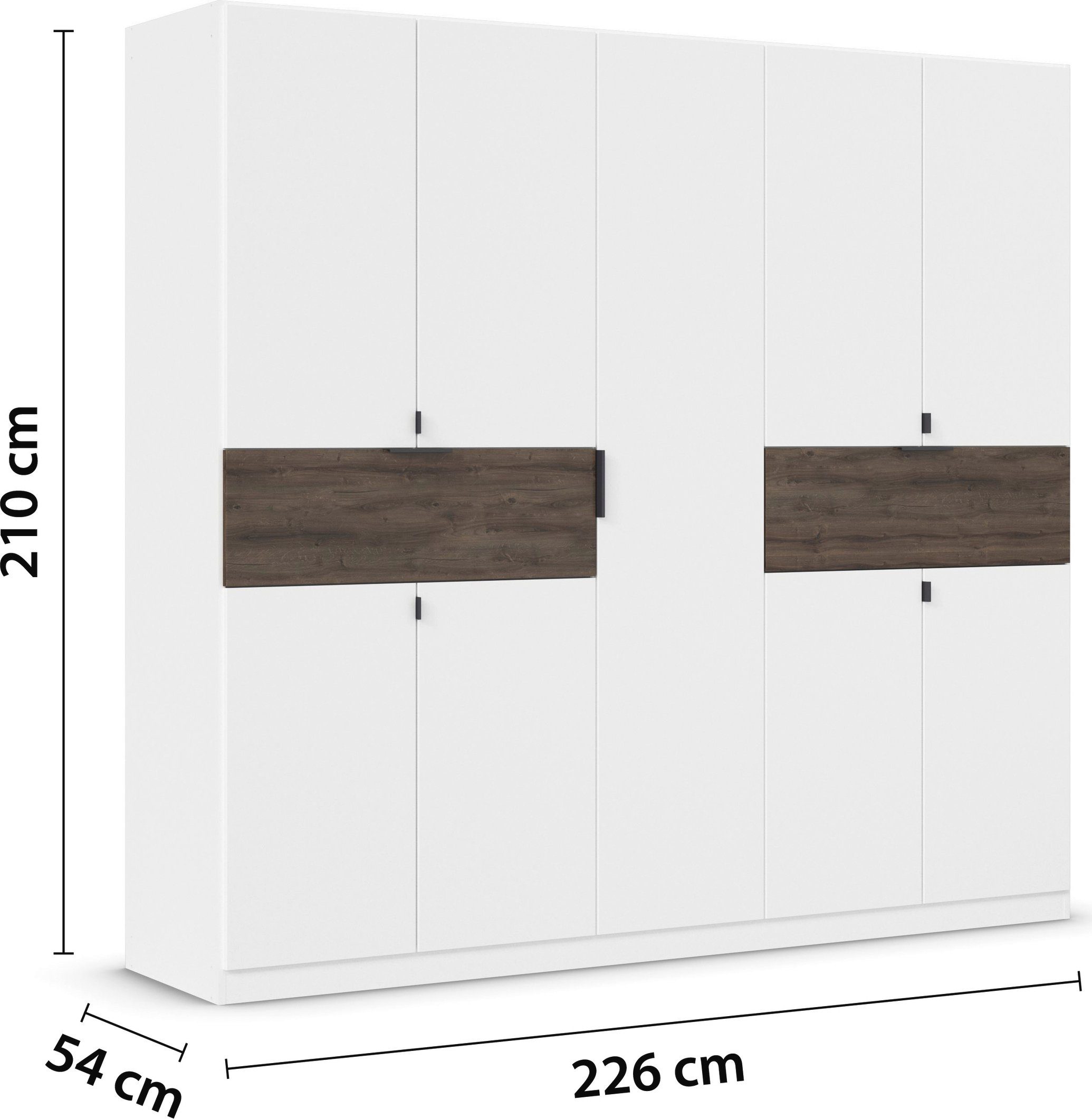 rauch Draaideurkast Kledingkast kast garderobe waskast TICAO met 2 ruime lades, veel opbergruimte made in germany