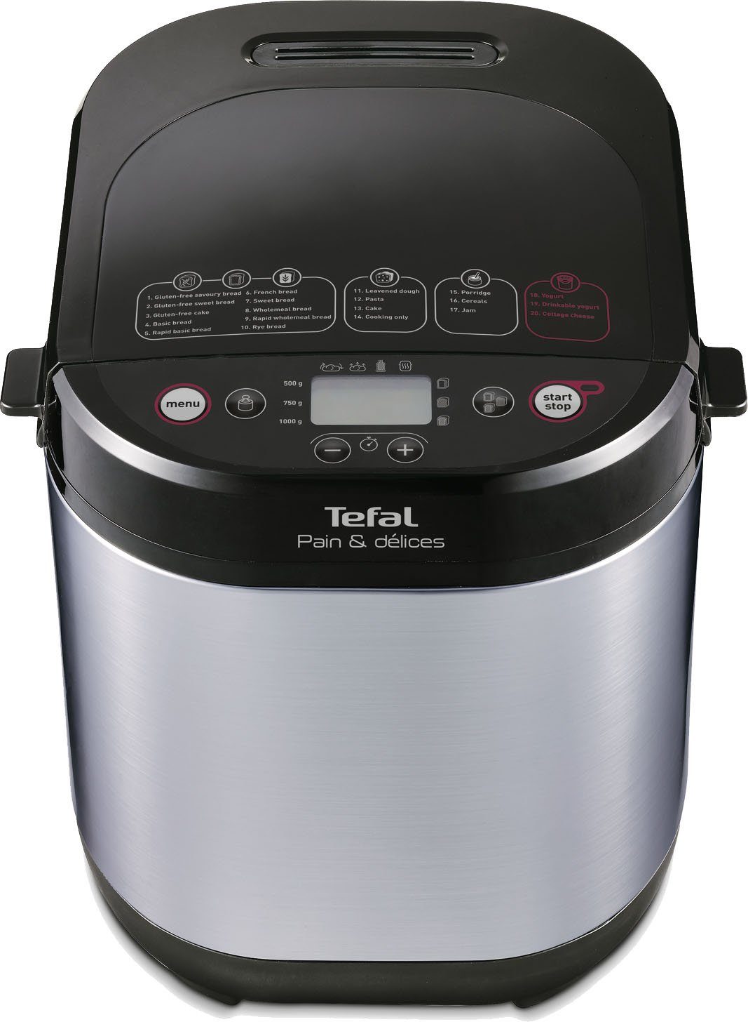 Tefal Broodbakmachine Pain&Délices 3 broodformaten & bruiningsgraden, ook voor koek-, pizza-, pastadeeg