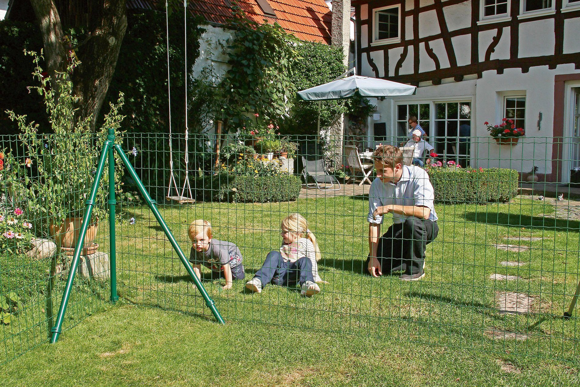 GAH Alberts Gelast gaas Fix-Clip Pro® Hoogte: 80-150cm, totale lengte: 10 en 25m, met grondbussen (set)