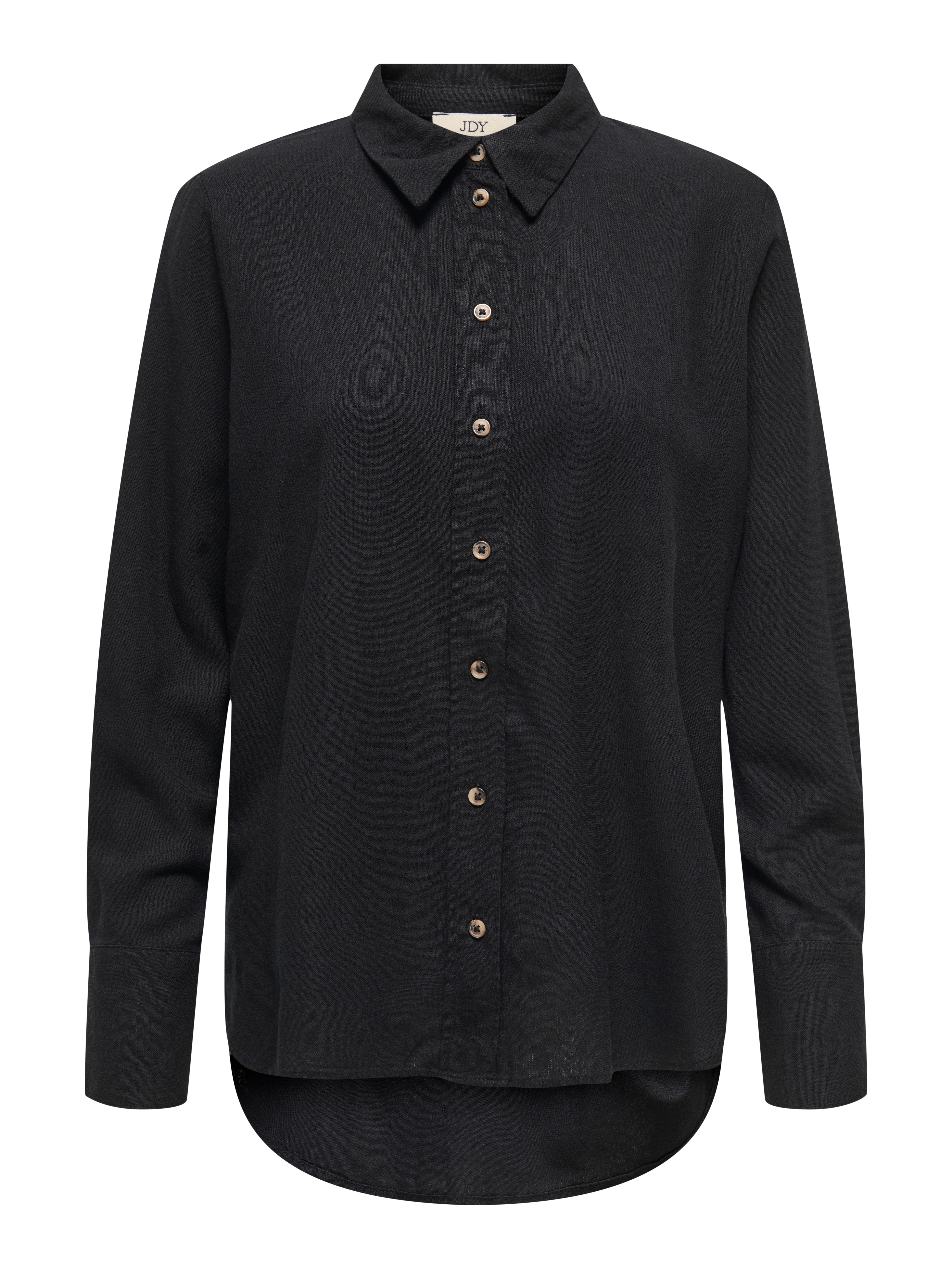 JDY Overhemdblouse JDYSAY L/S LINEN LOOSE SHIRT WVN NOOS