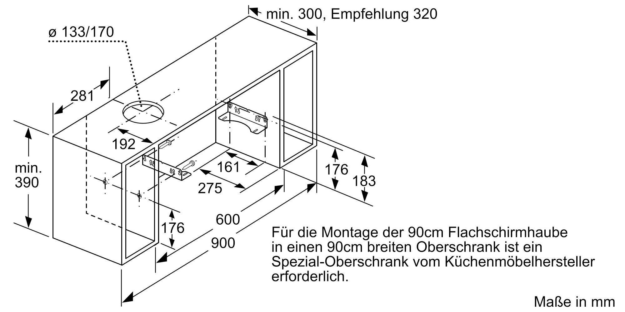 SIEMENS Vlakscherm-afzuigkap LI94LB530