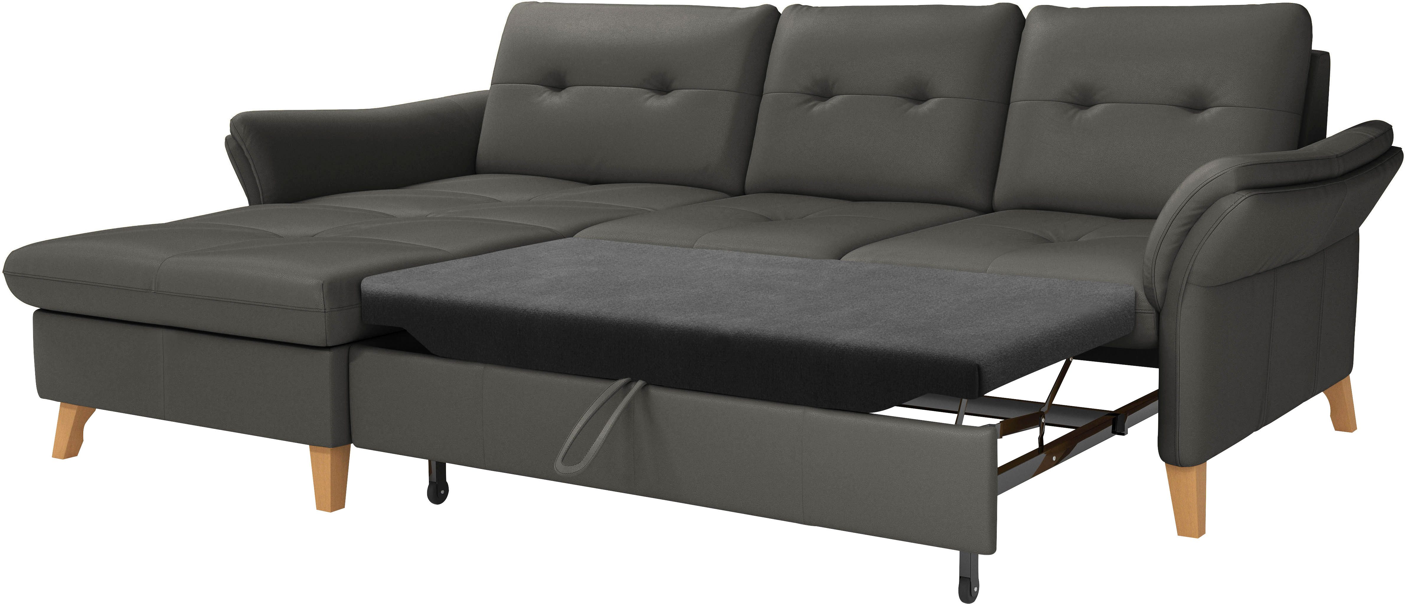 sit&more Hoekbank Göteborg Zitdiepteverstelling en binnenvering, naar keuze met slaapfunctie