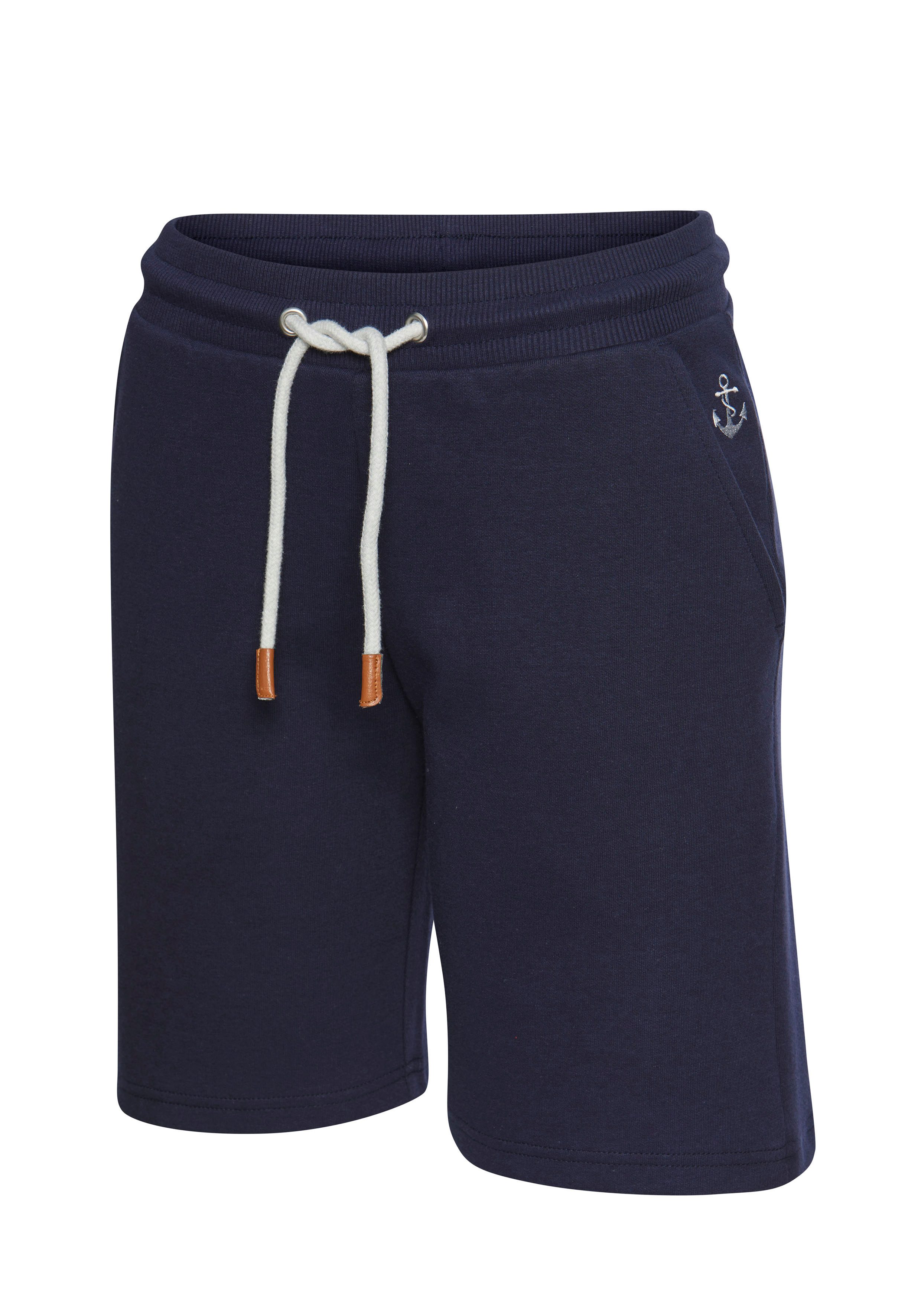 H.I.S Short met koord en borduursel, loungewear