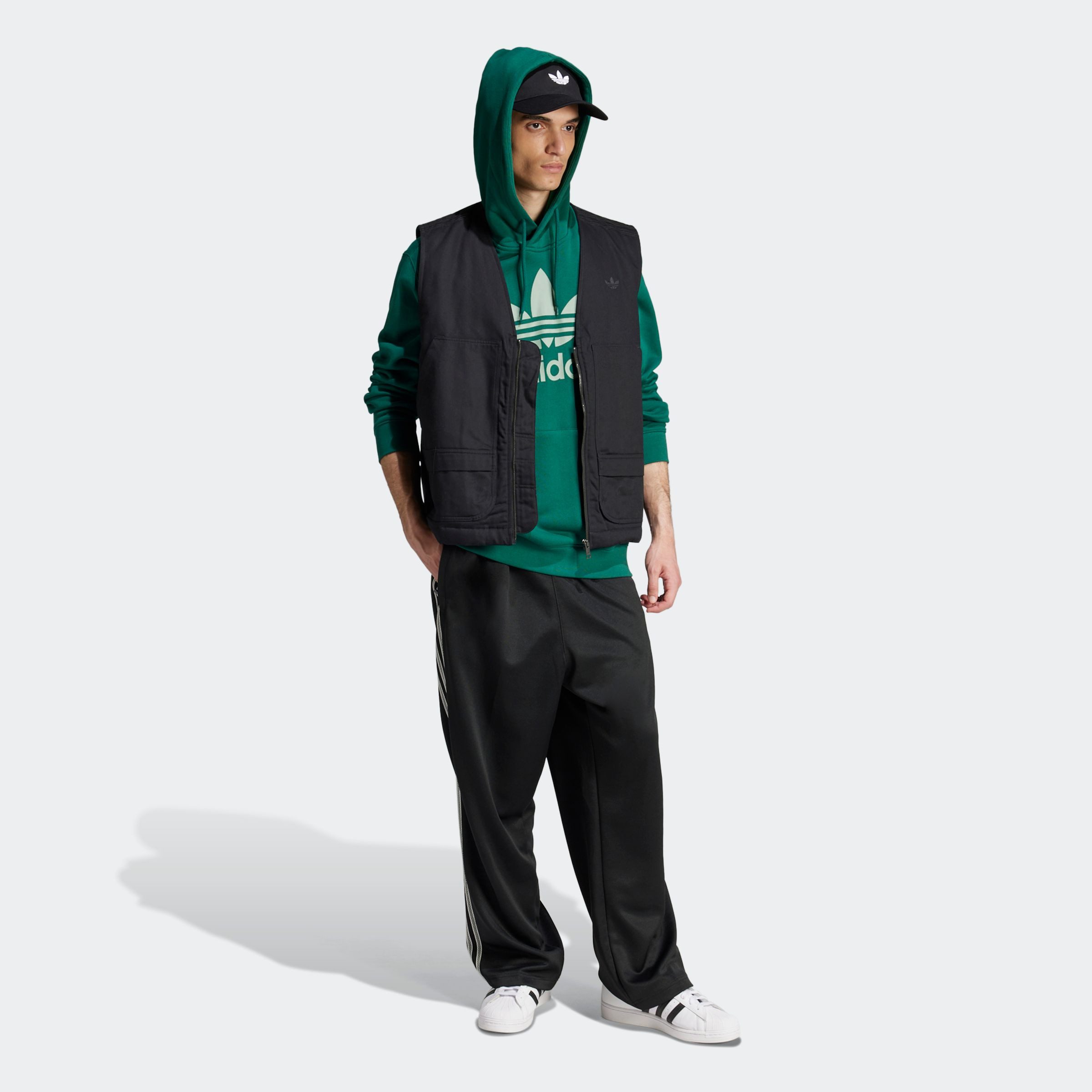adidas Originals Hoodie TREFOIL HOODY Hoodie, sweatshirt met grote logo-opdruk