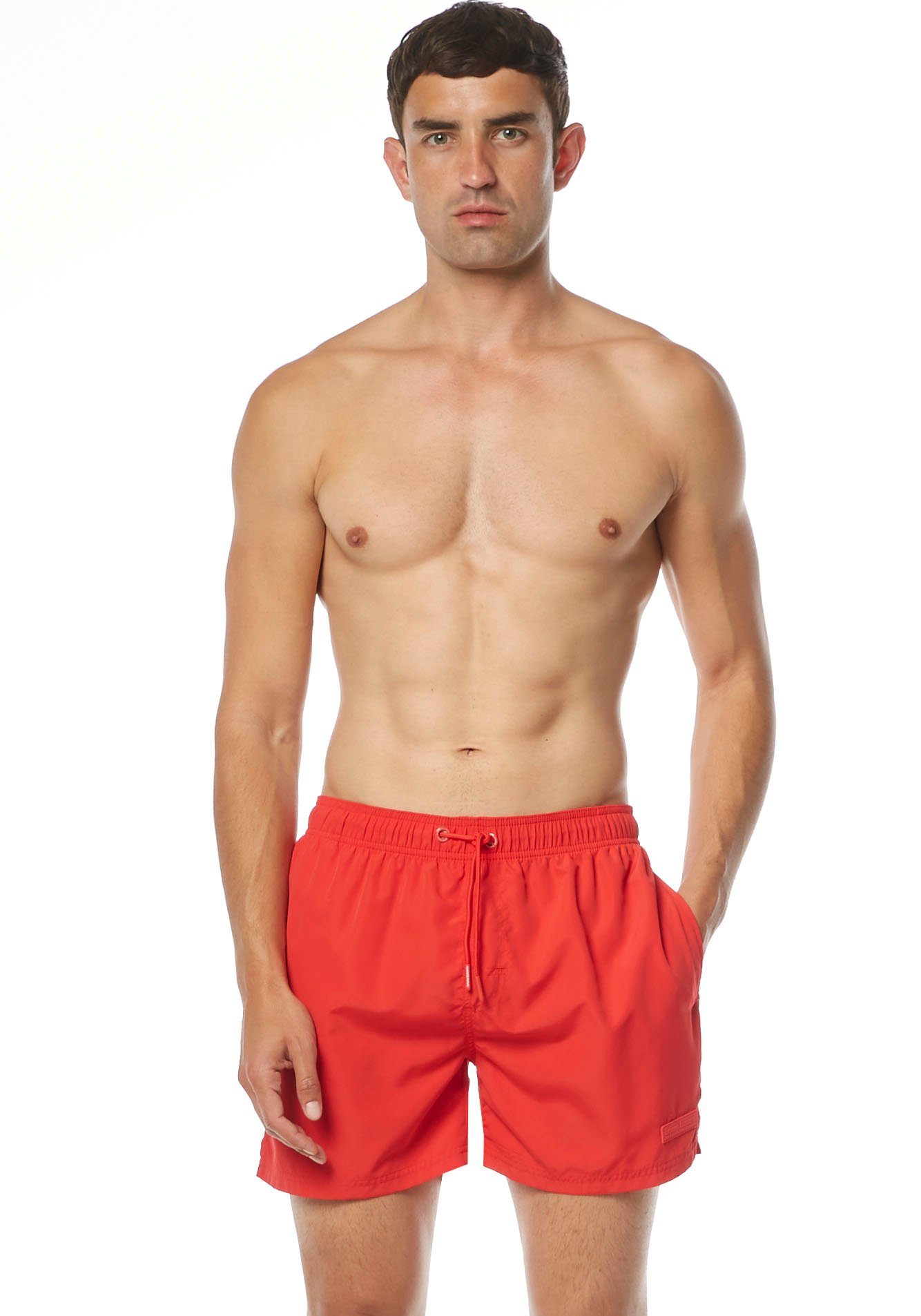 Bruno Banani Zwemshort Boxer Wave Line 2.0 Swim met tunnel-elastische tailleband