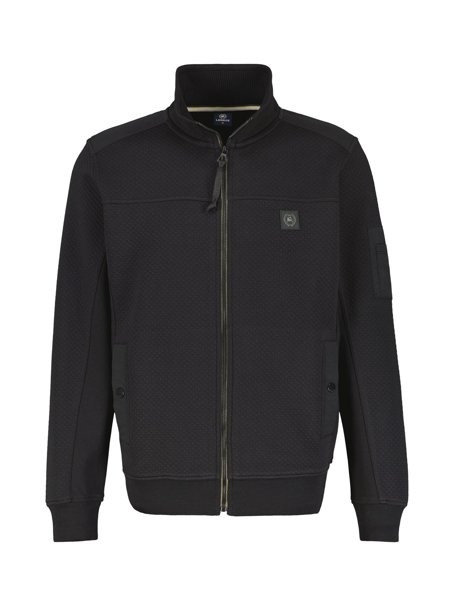 Lerros Sweatvest LERROS sweatshirt jack met hoge kraag