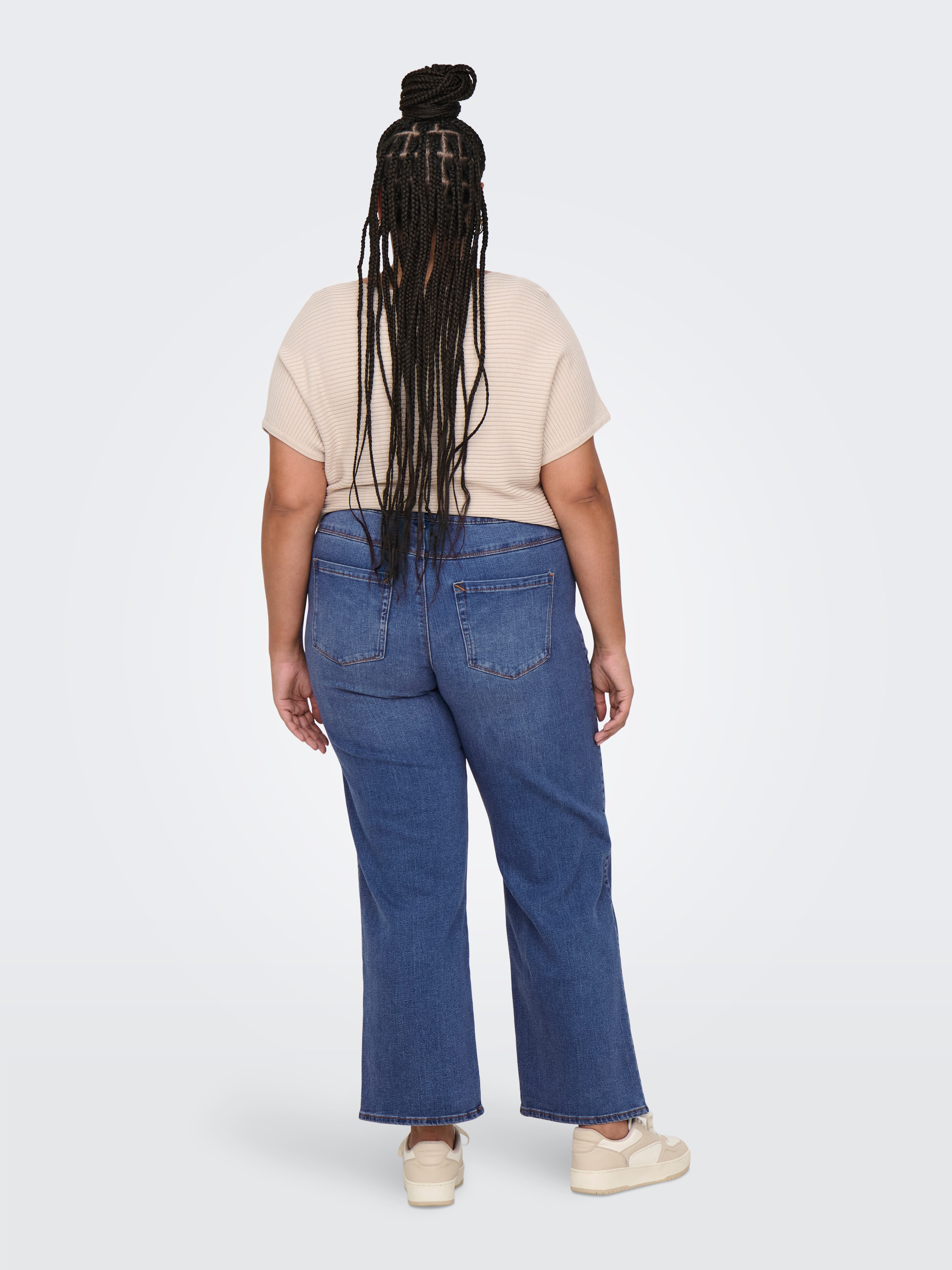 ONLY CARMAKOMA High-waist jeans CARSNOW HW WIDE DNM JEANS PIM MBD NOOS