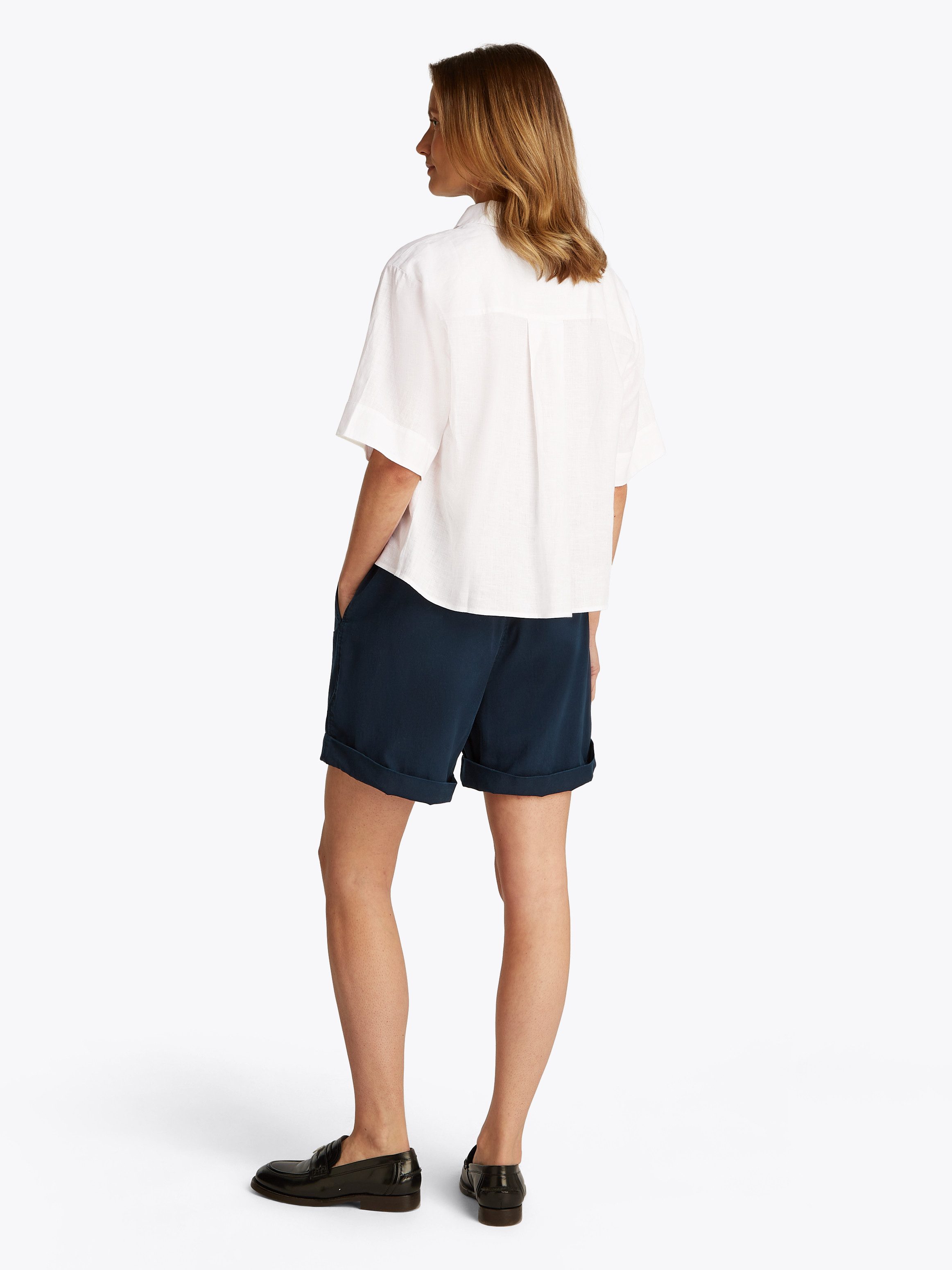 Tommy Hilfiger Shirt met korte mouwen ESS LINEN RELAXED S/S SHIRT