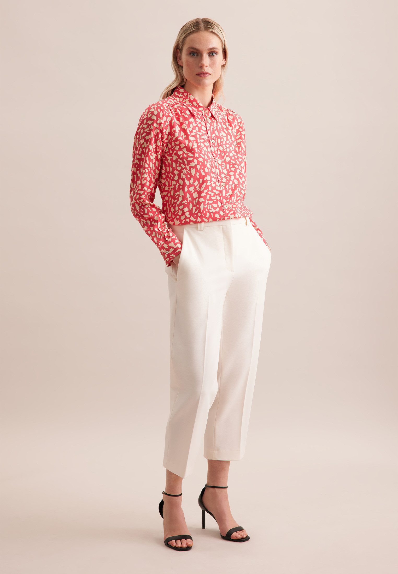 seidensticker Overhemdblouse Zwarte roos