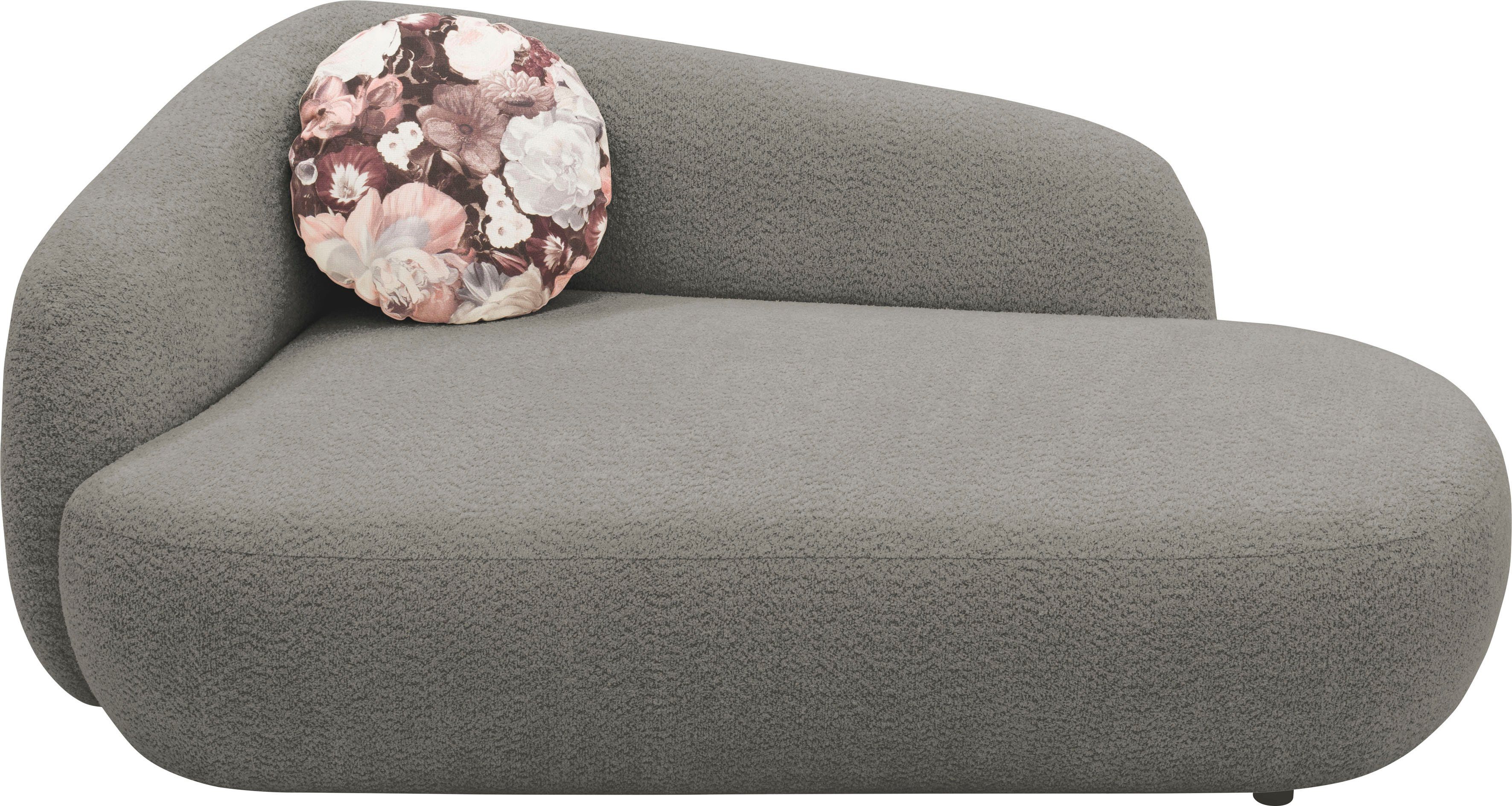 andas Récamier Björnar incl. reversible-sierkussen: bloemmotief, resp. uni, Binnenvering, armleuning links of rechts naar keuze, B/D/H: 183x105x75 cm