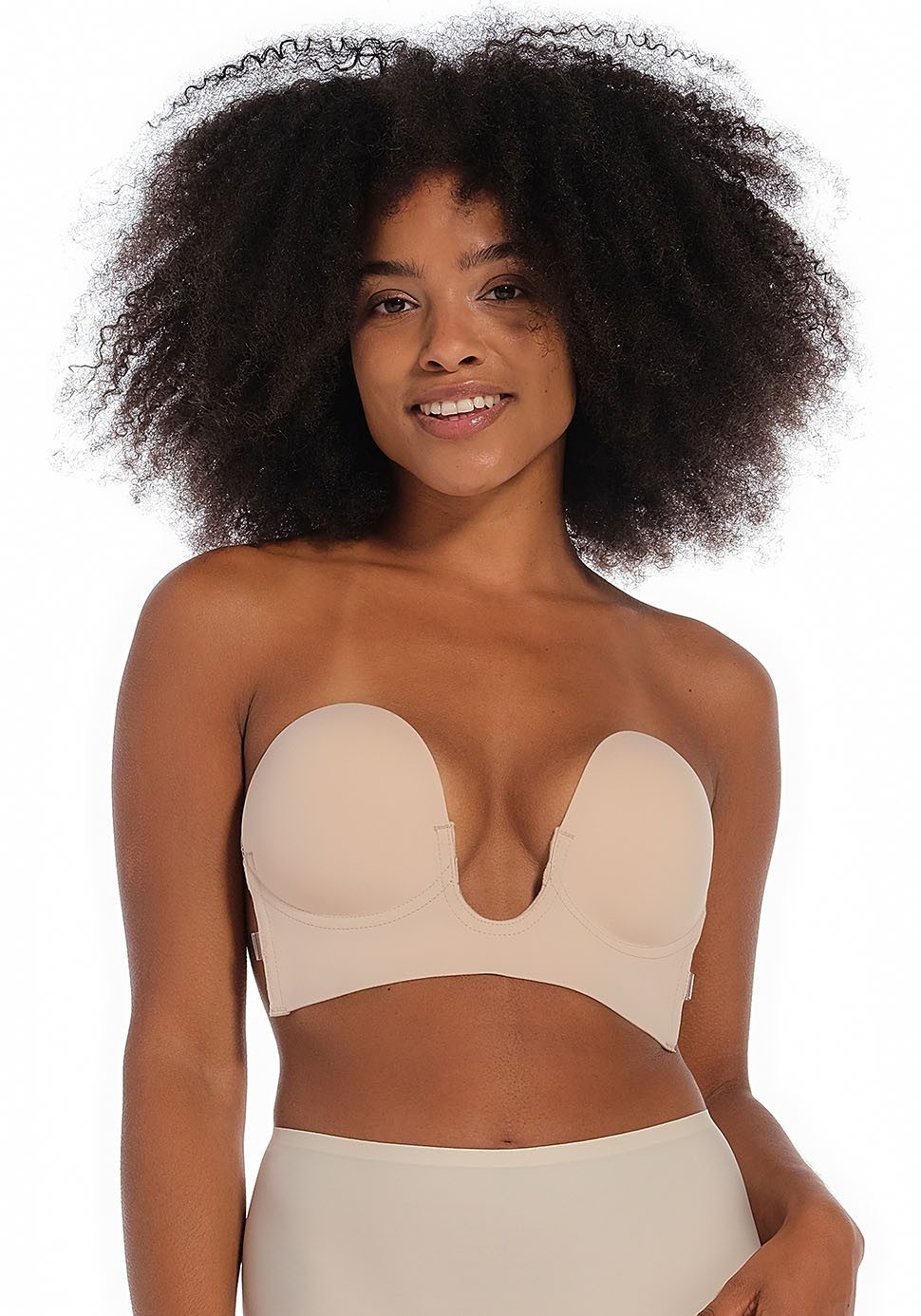 Magic Body Fashion Plak-bh LUve Bra Diepe U-hals dames strapless bh's maat B B beige