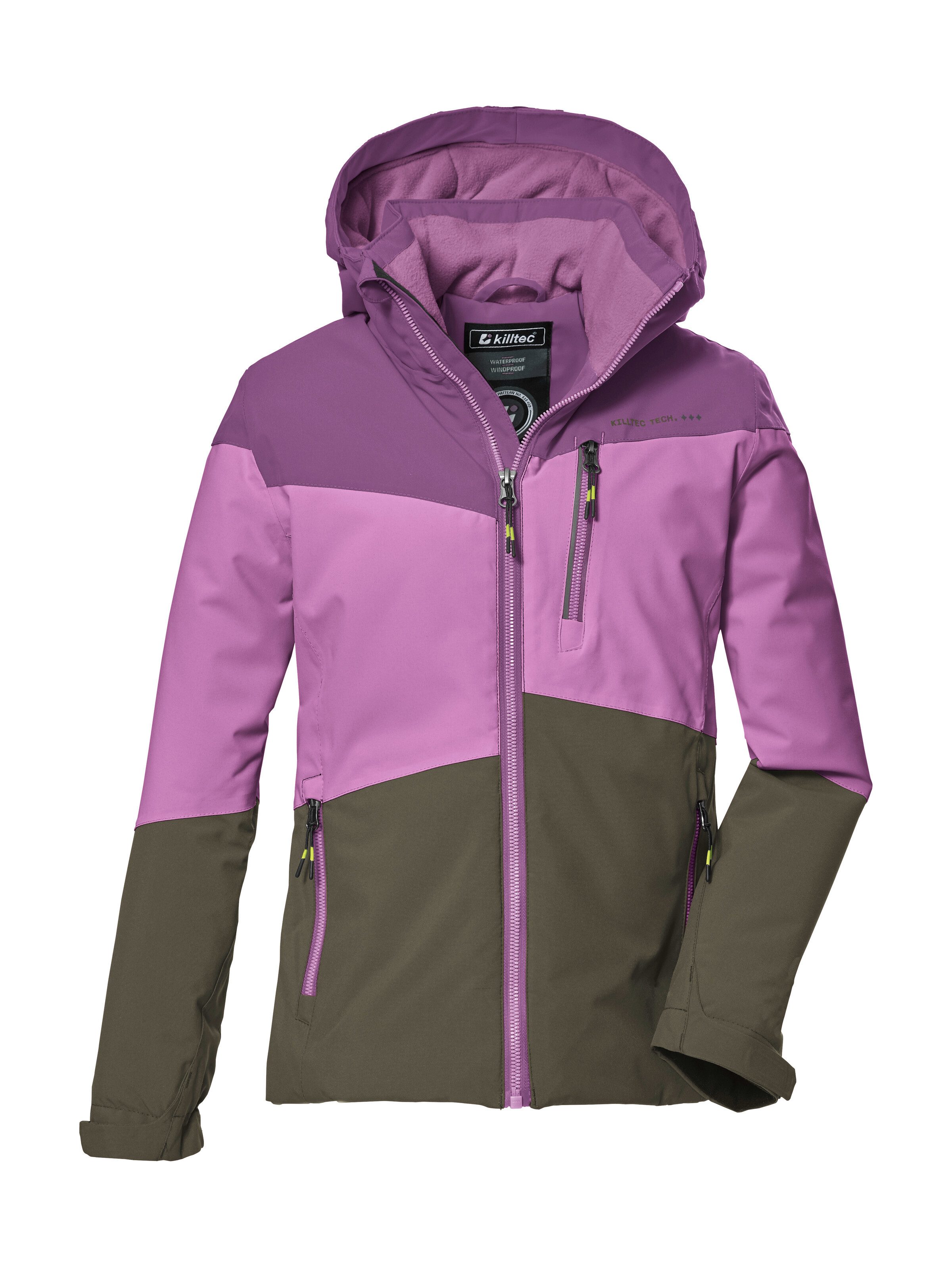 Killtec Outdoorjack KOW 170 GRLS JCKT Functionele jack met capuchon en sneeuwvang, waterdicht