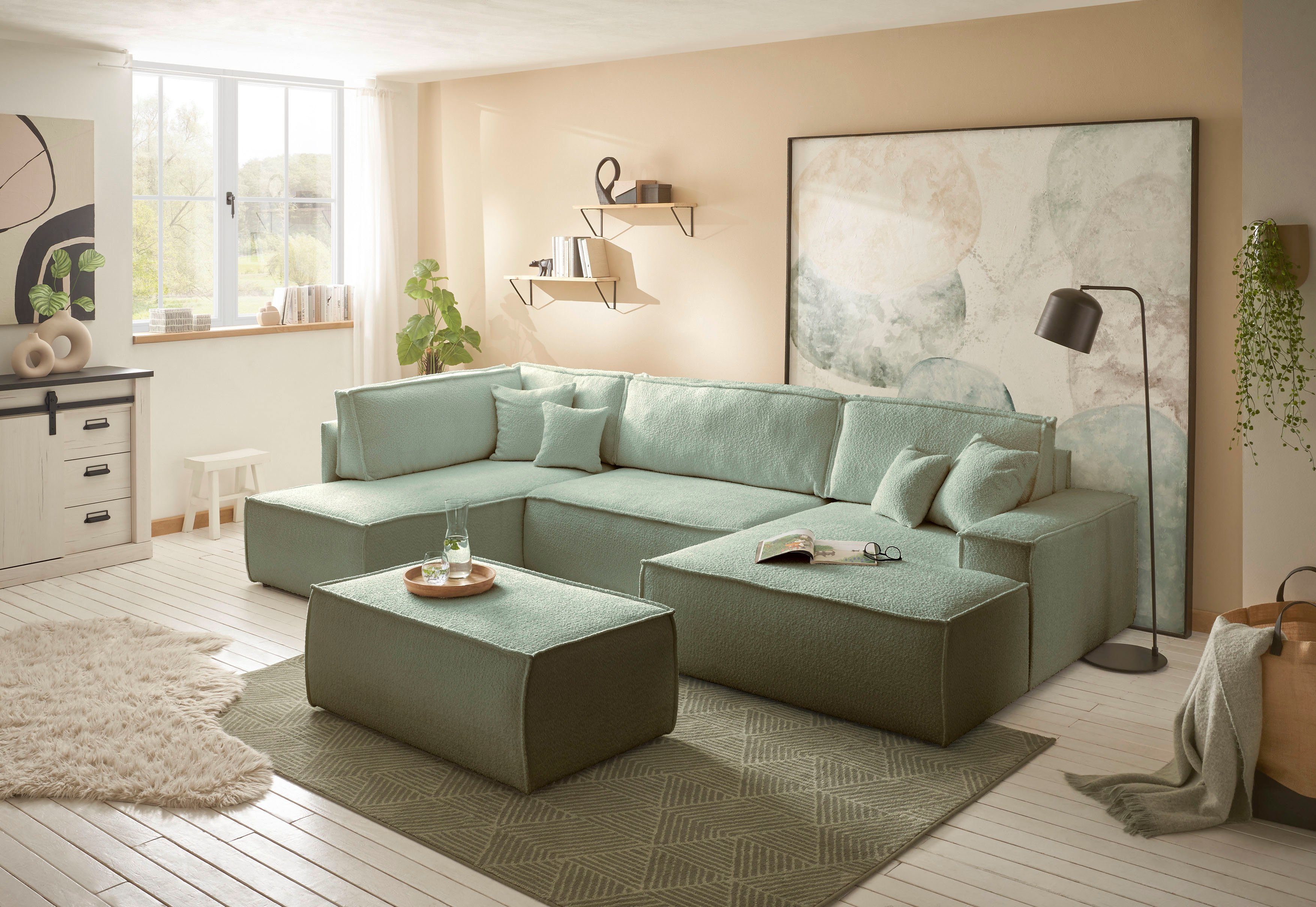 andas Hocker Finnley passend bij de bekleding van de finnley-serie