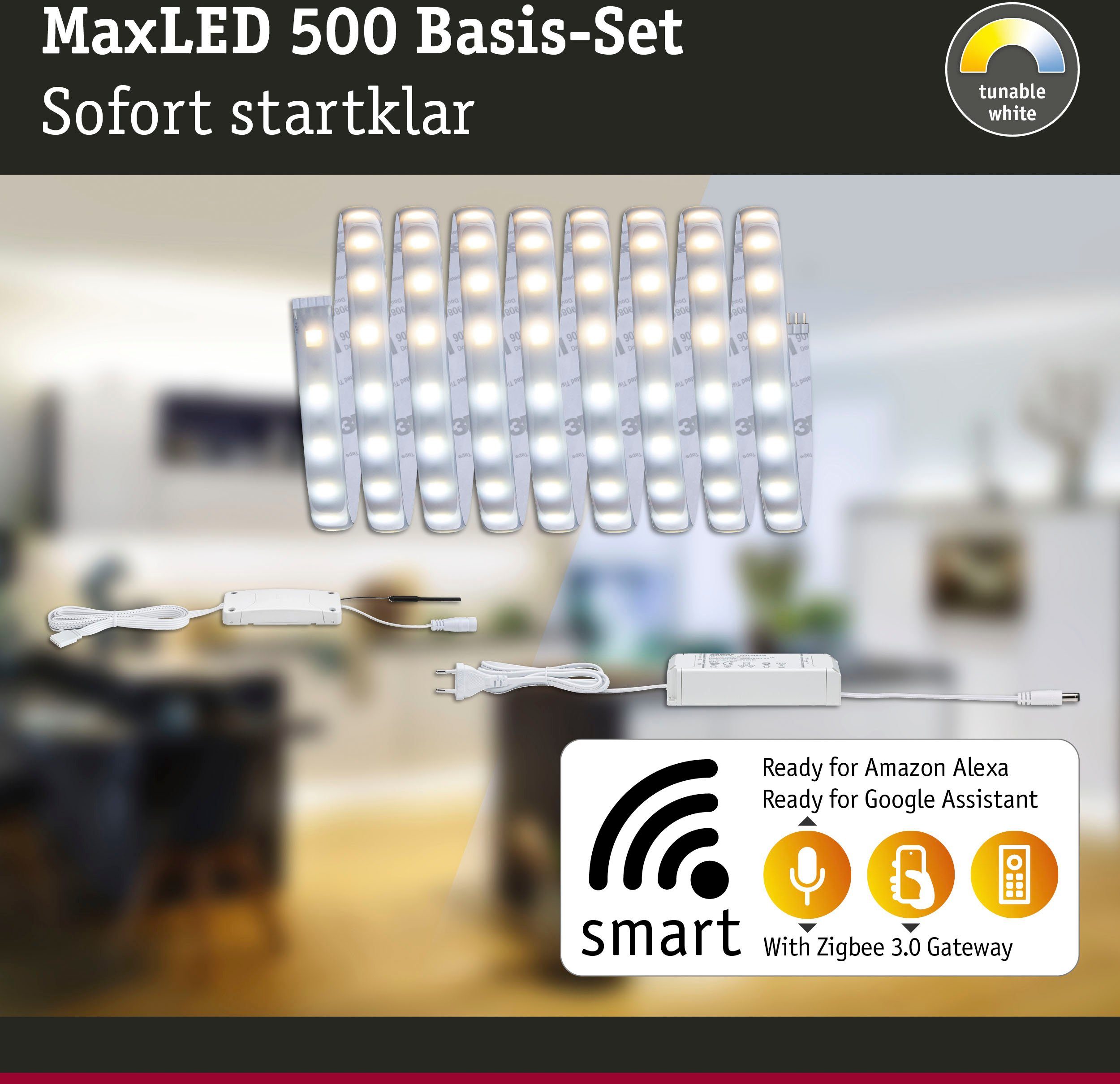 Paulmann Led-strepen MaxLED 500 Basisset Smart Home Zigbee (1 stuk)