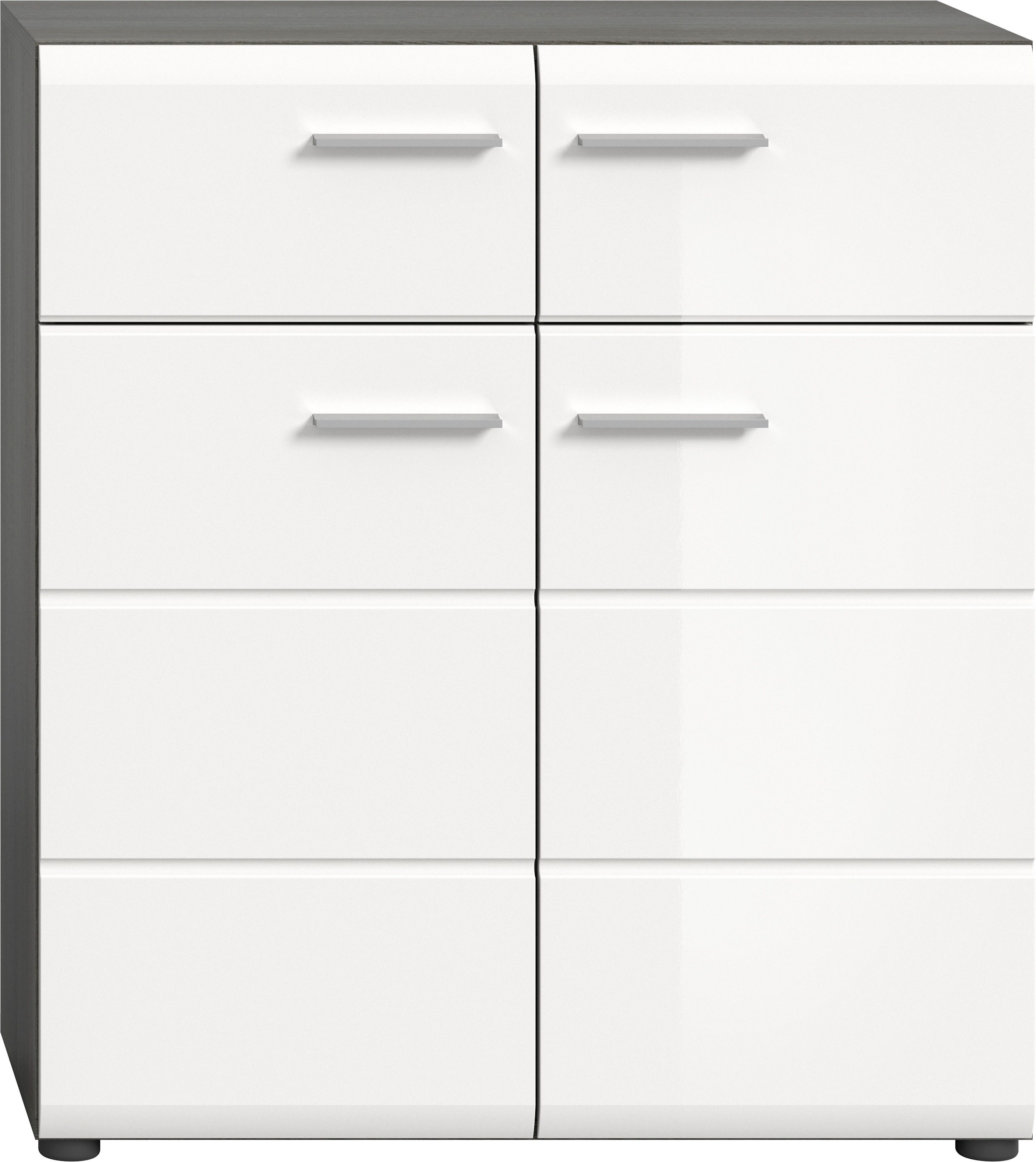 INOSIGN Schoenenkast Rumba, Breedte 80 cm, Hoogglans Front, 2 deuren, 4 legplanken,