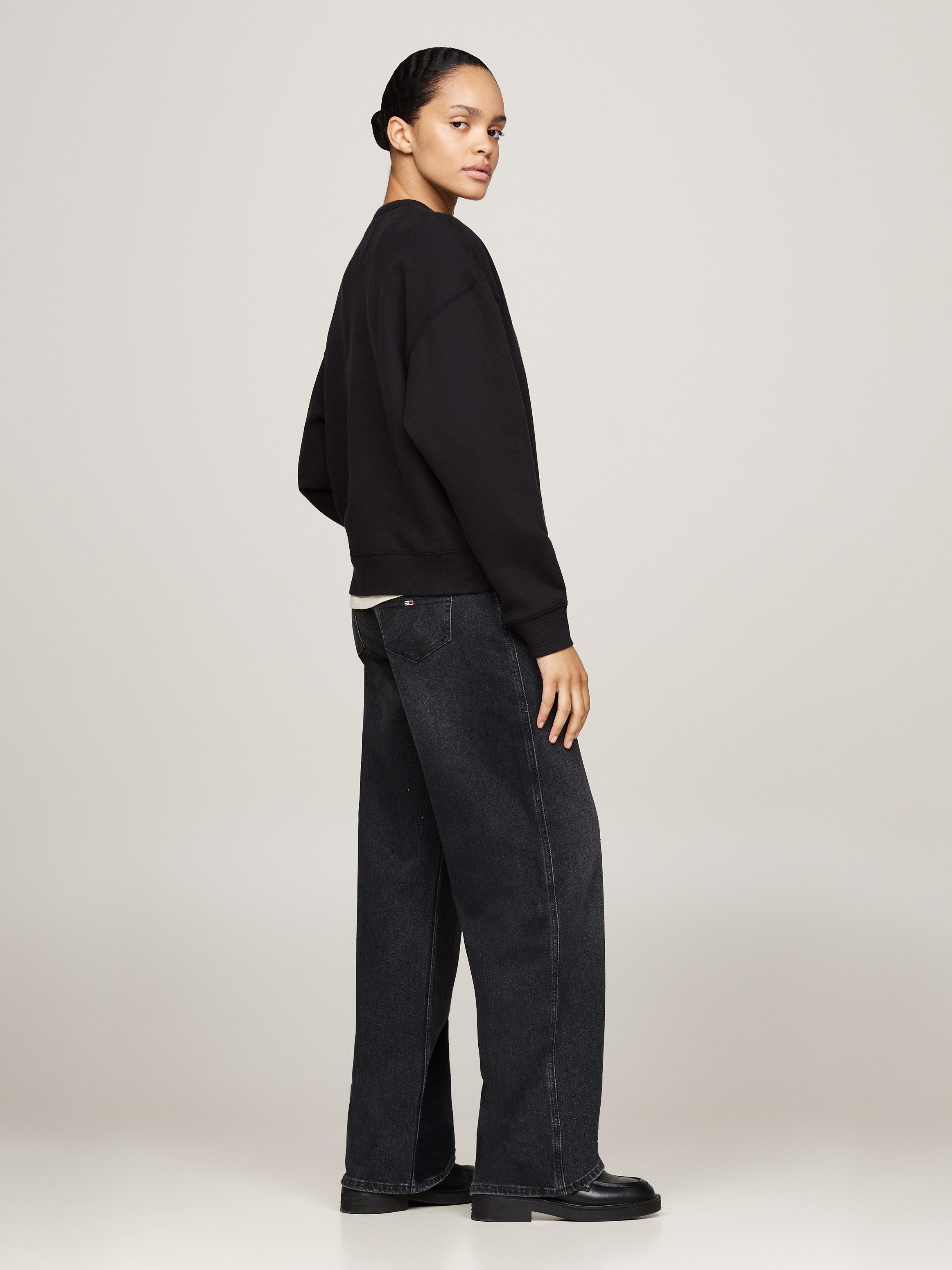 TOMMY JEANS Sweatshirt met glanzend logo