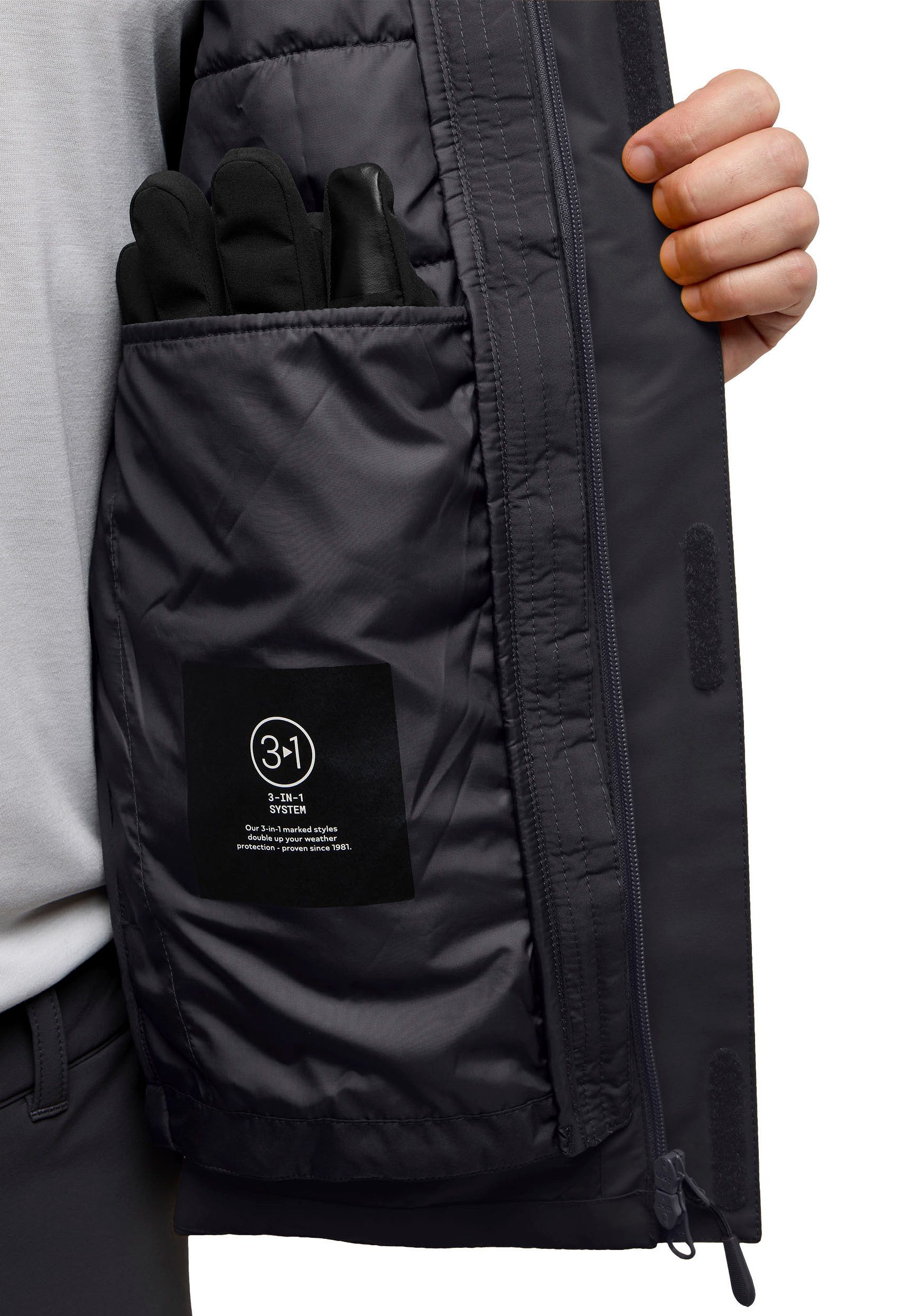 Jack Wolfskin Functioneel 3-in-1-jack JASPER 3IN1 JKT M