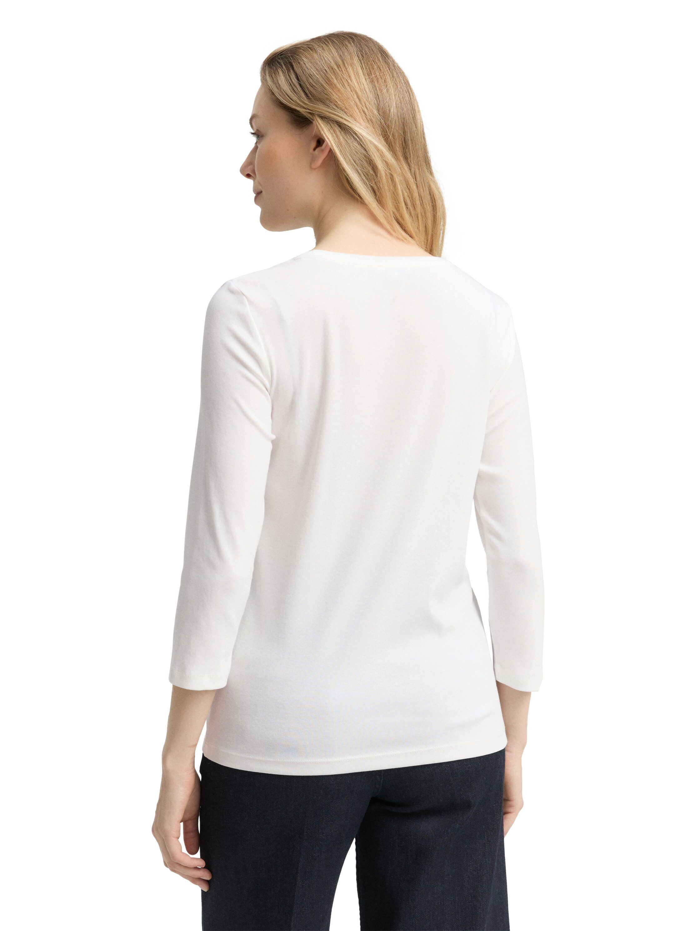 Tom Tailor Shirt met 3/4 mouwen