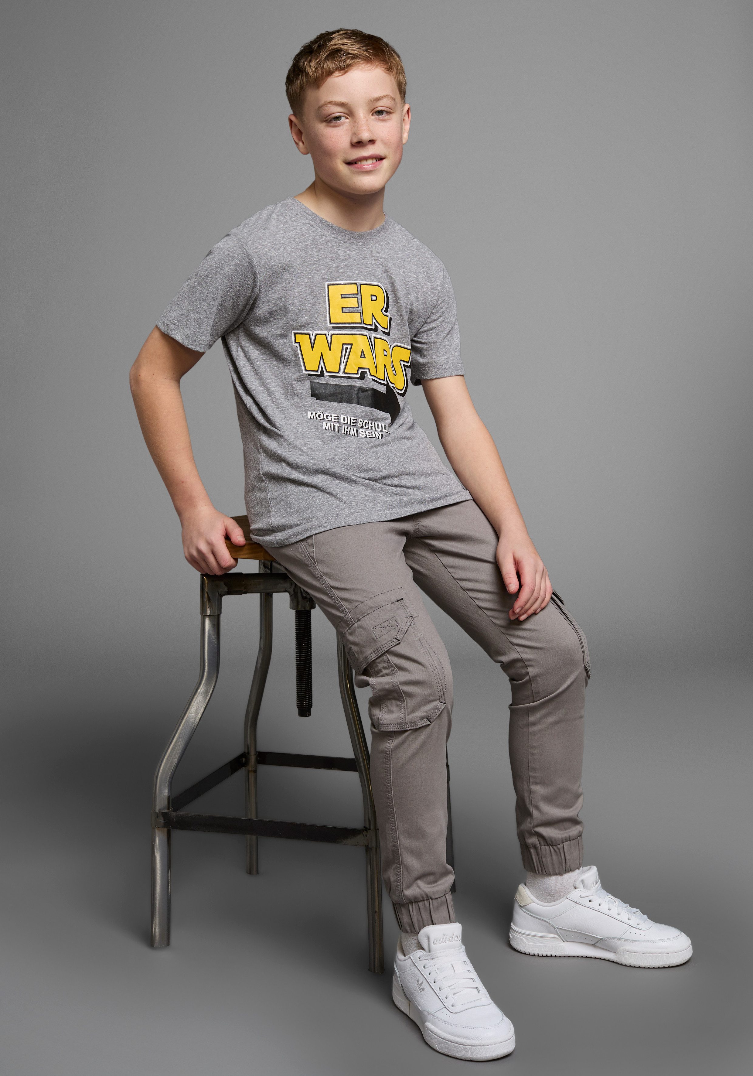 KIDSWORLD T-shirt ER WARS Lange mouwen, basic pasvorm, trendy print, ronde hals
