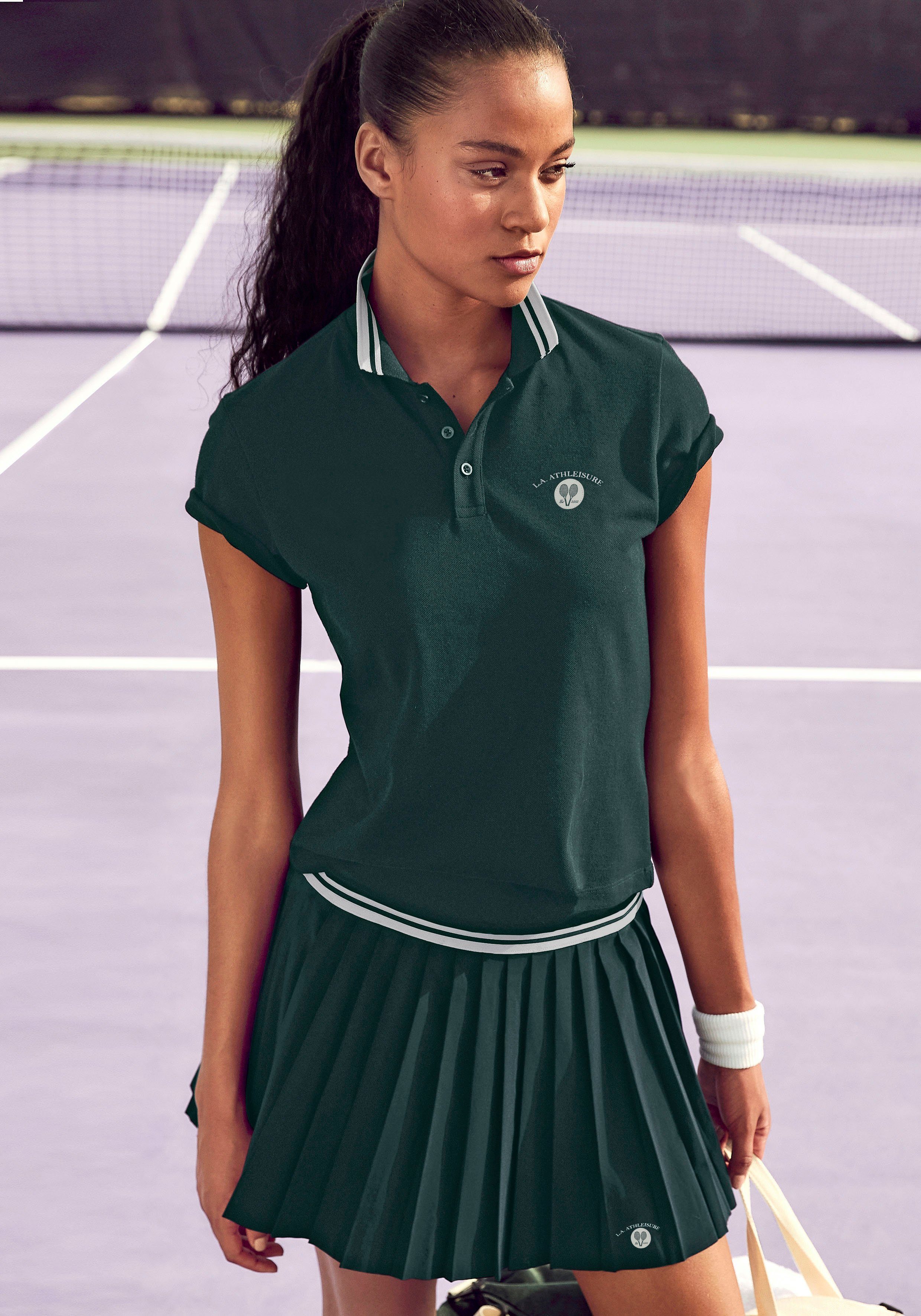 active by Lascana T-shirt met knoopsluiting