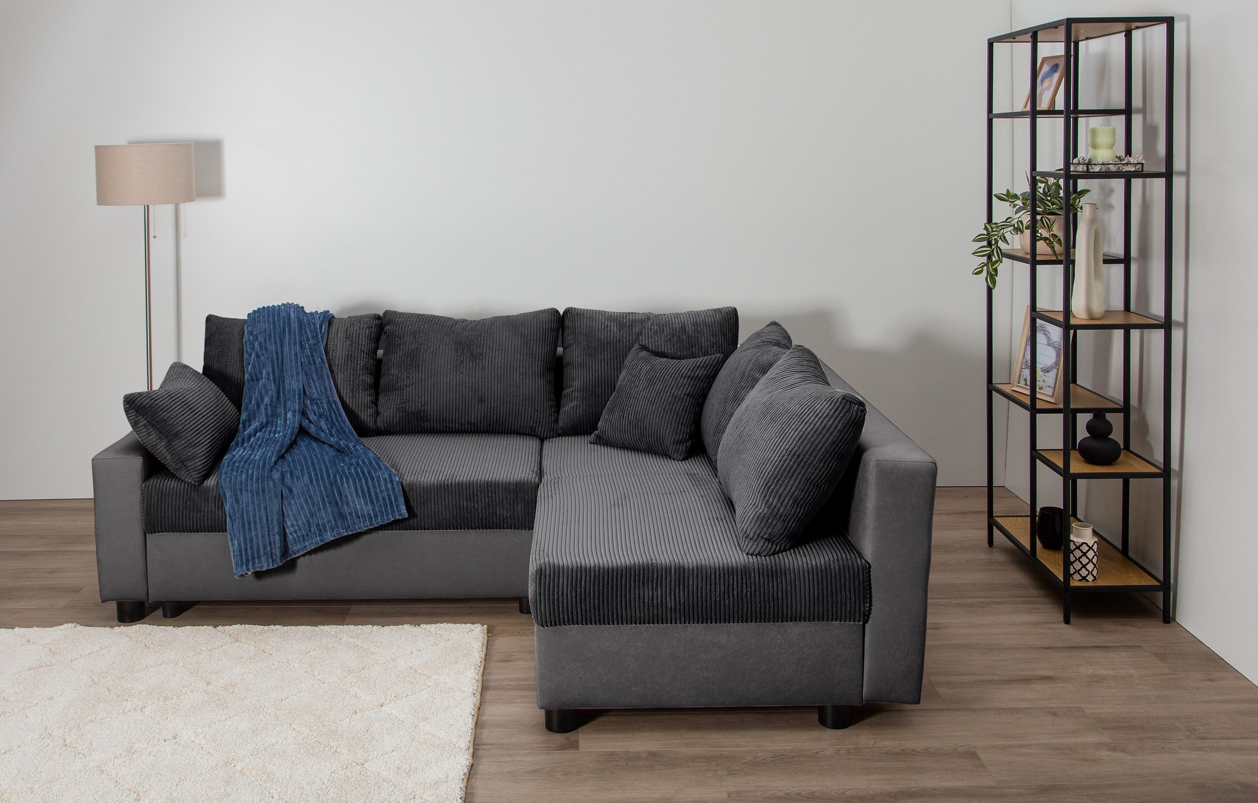 COLLECTION AB Hoekbank Parma L-vorm met slaapfunctie en bedlade, inclusief kussens, bonell-federkern