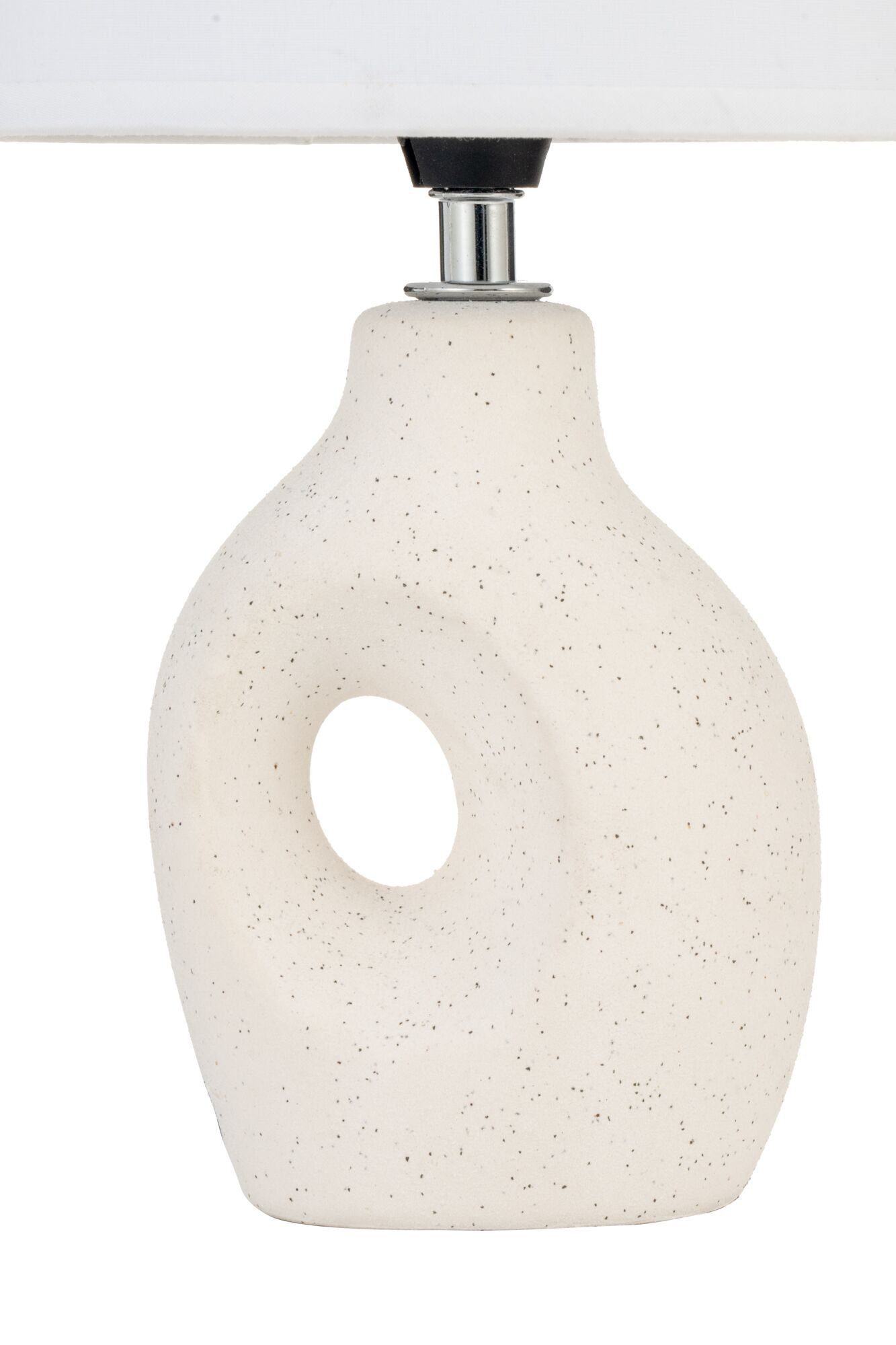 Pauleen Tafellamp Pure Crush max20W wit/beige 230V stof/keramiek