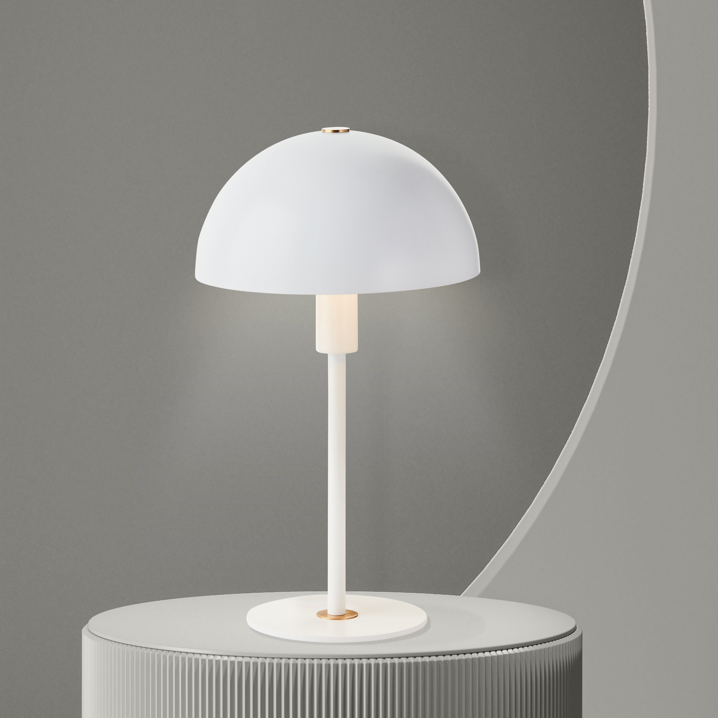 LeGer Home by Lena Gercke Tafellamp Linnea paddestoel lamp Paddenstoel lamp, tafellamp, metalen voet, hoogte 35,5 cm (1 stuk)