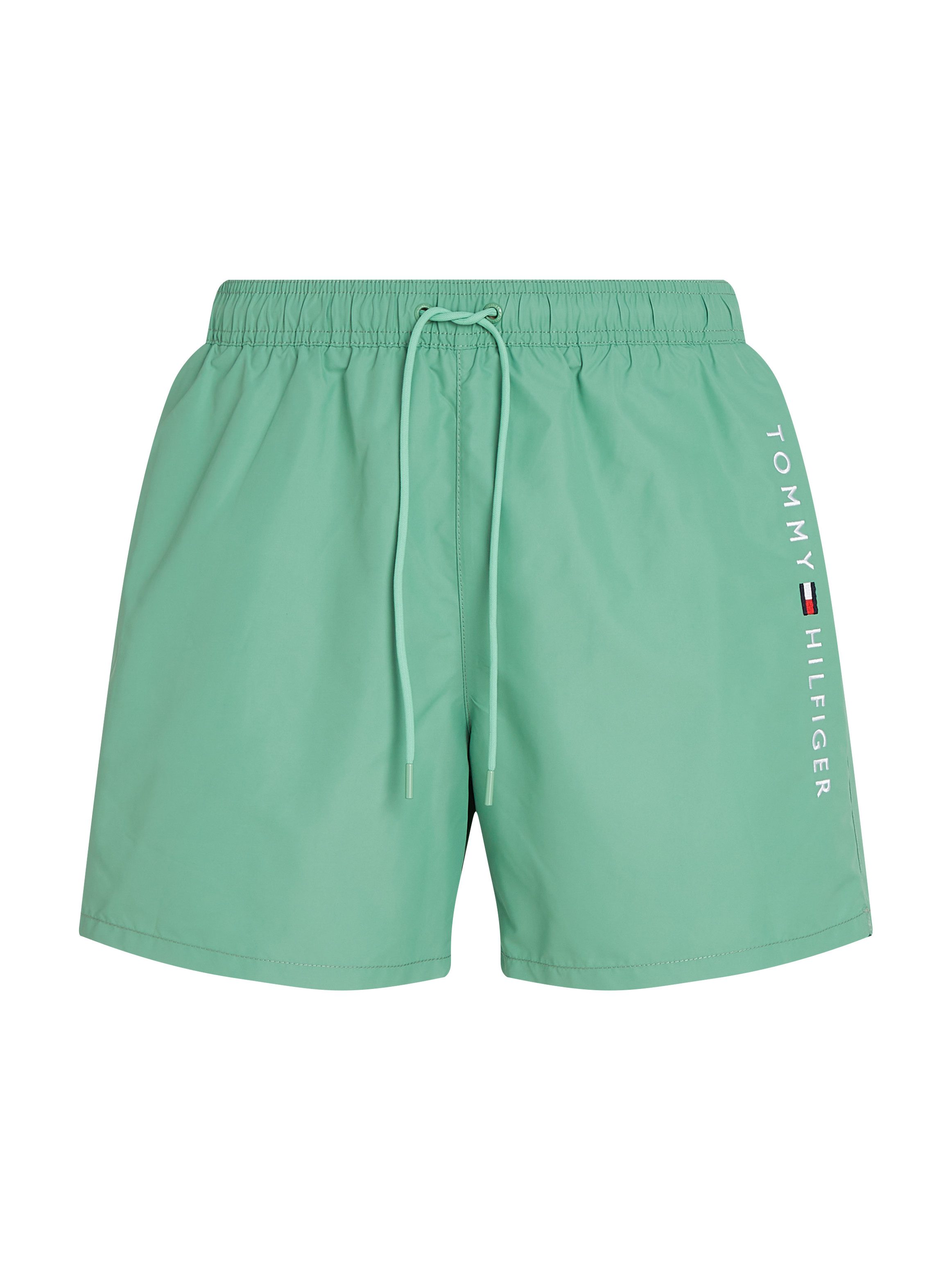 Tommy Hilfiger Swimwear Zwemshort MEDIUM DRAWSTRING met logoborduring op de heup