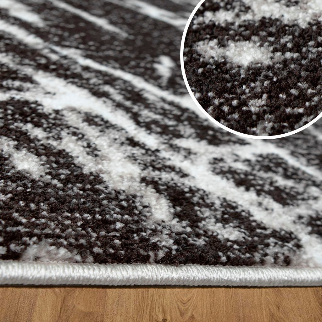 my home Vloerkleed Tjara Marmer-ontwerp, met bijzonder zachte pool, kortpolig, dichte kwaliteit