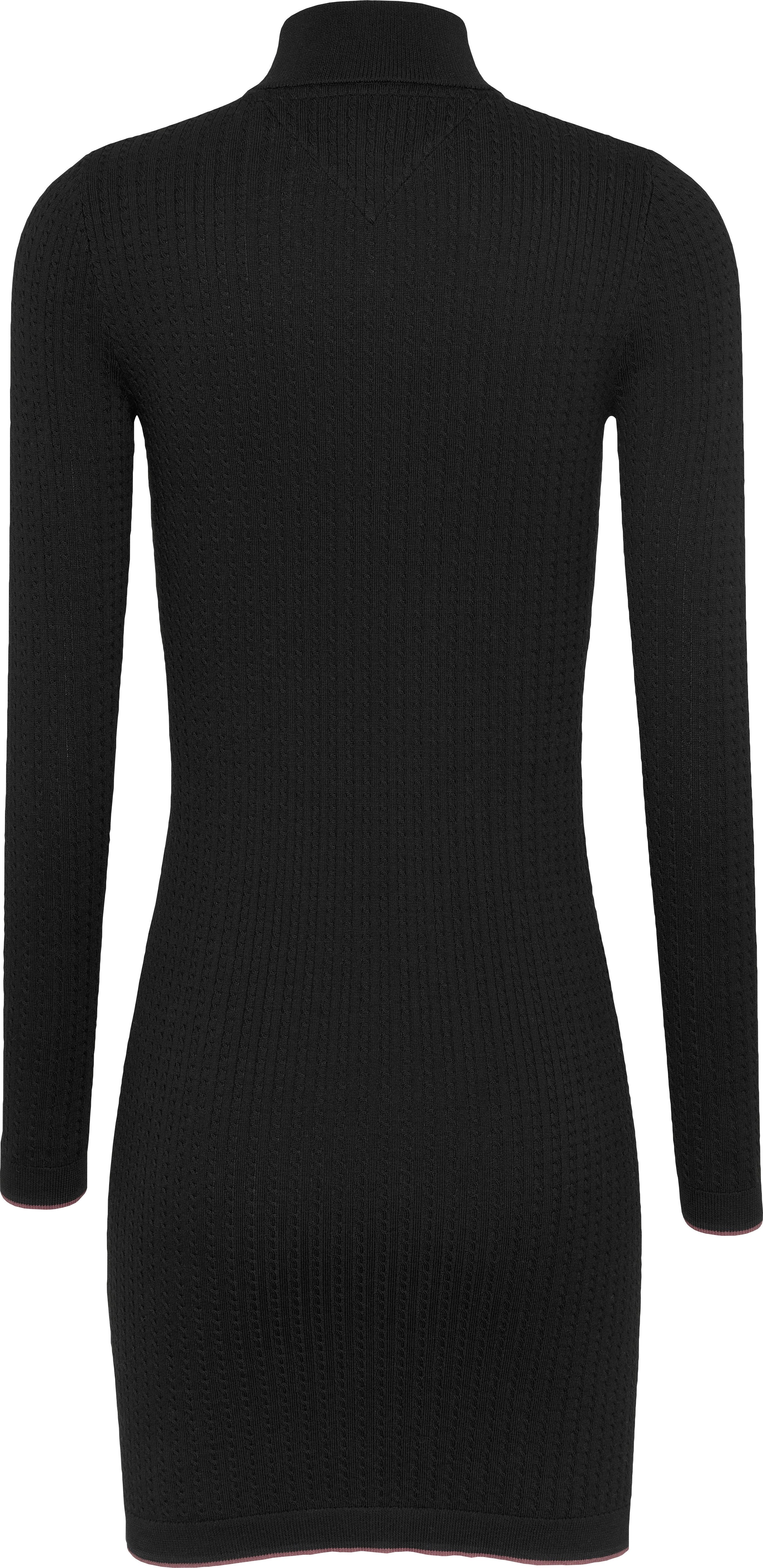 TOMMY JEANS Gebreide jurk TJW 1 4 ZIP SWEATER CABLE DRESS