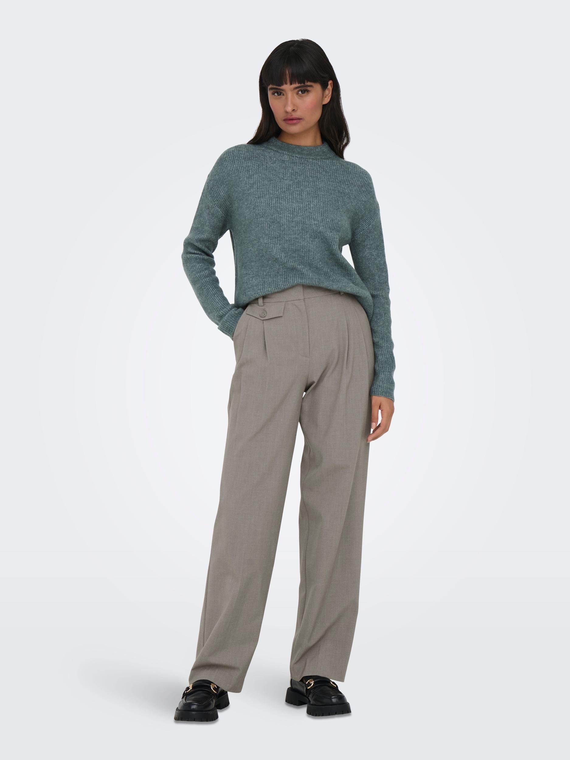 Only Gebreide trui ONLCAMILLA O-NECK L/S PULLOVER KNT