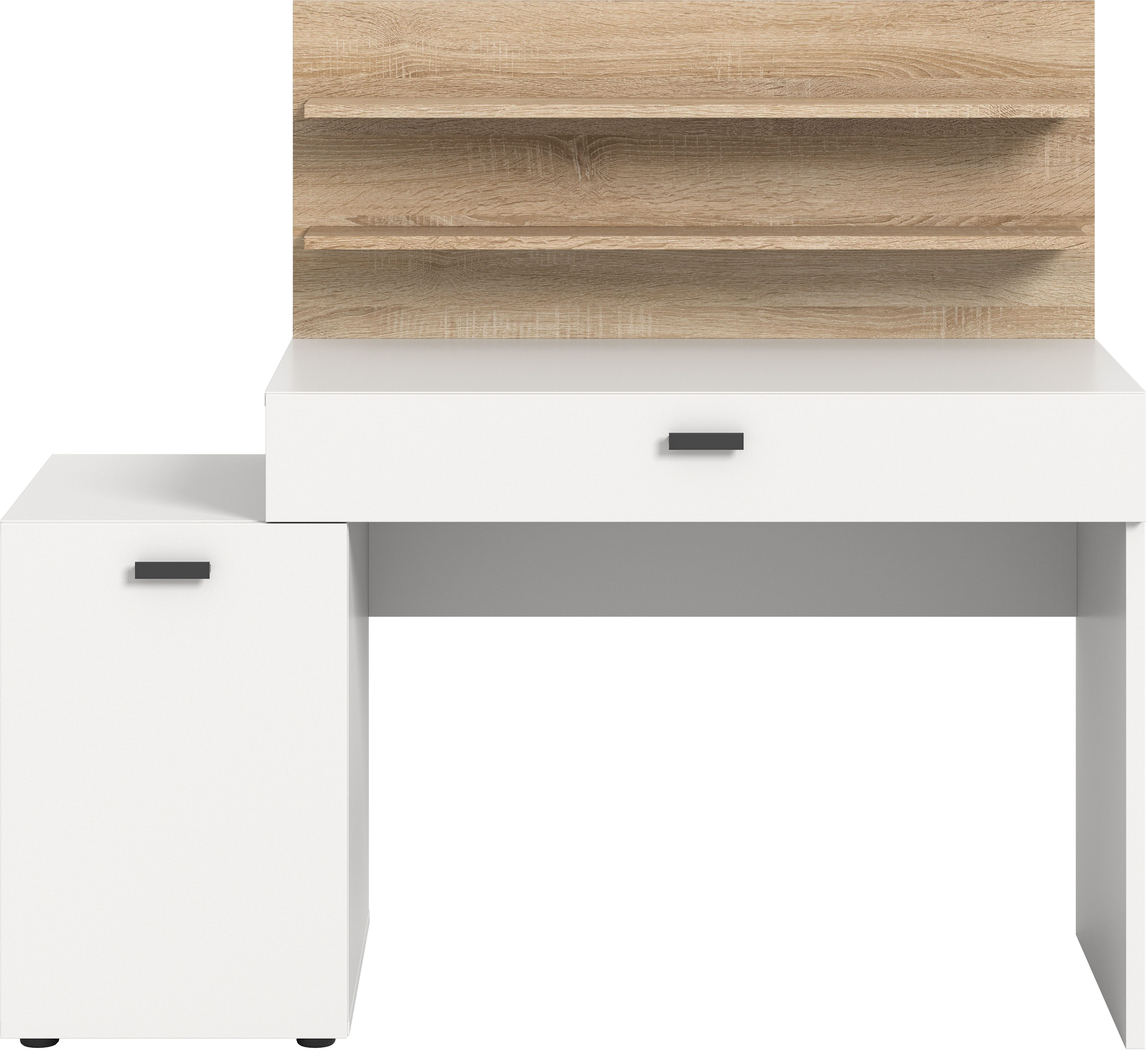 INOSIGN Bureau Ottelu, Breedte 130cm, 1 deur, 1 lade, 2 legplanken