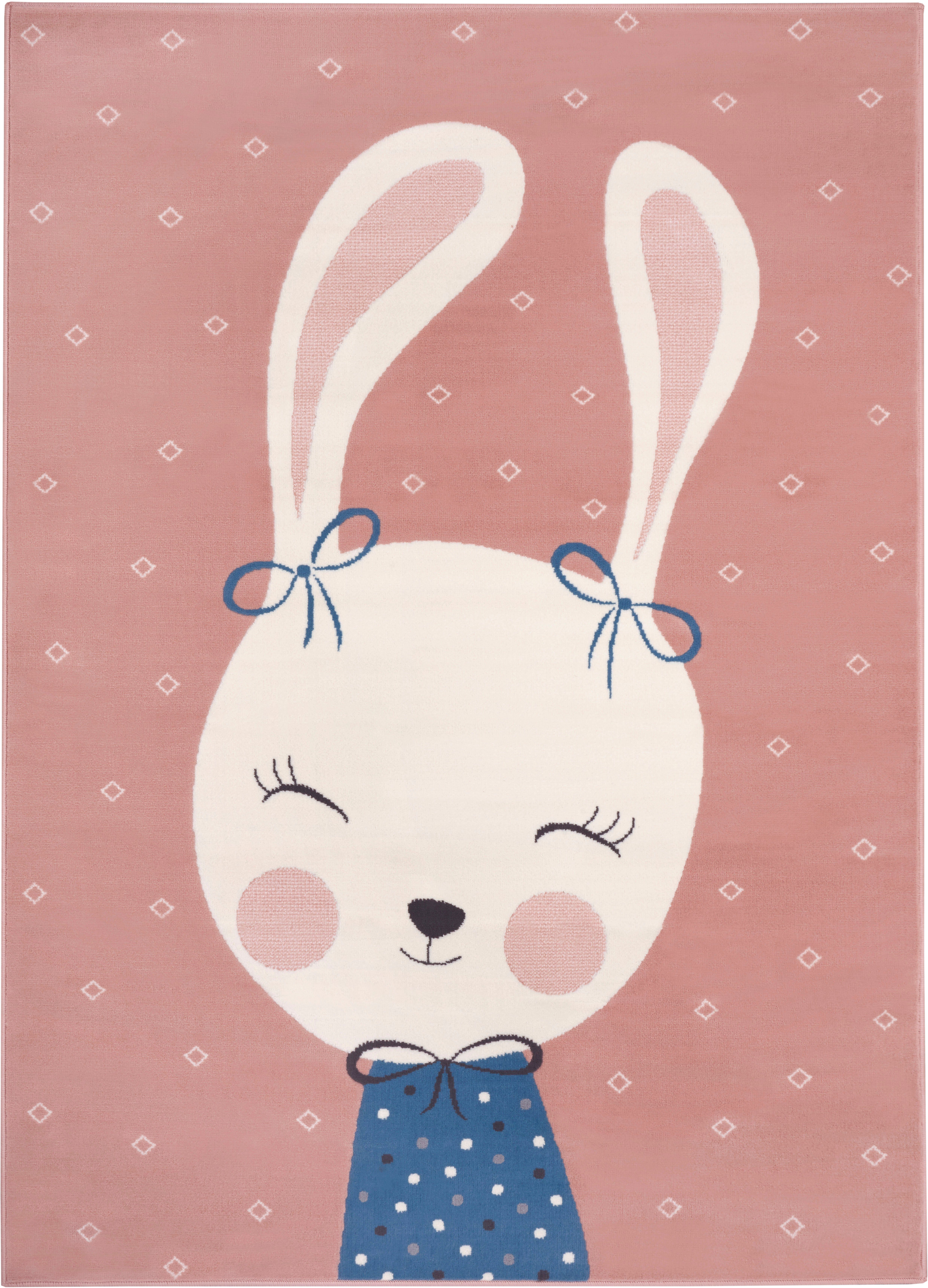 HANSE Home Kindervloerkleed Bunny Polly Korte pool, diermotief, slijtvast, gemakkelijk in onderhoud, robuust