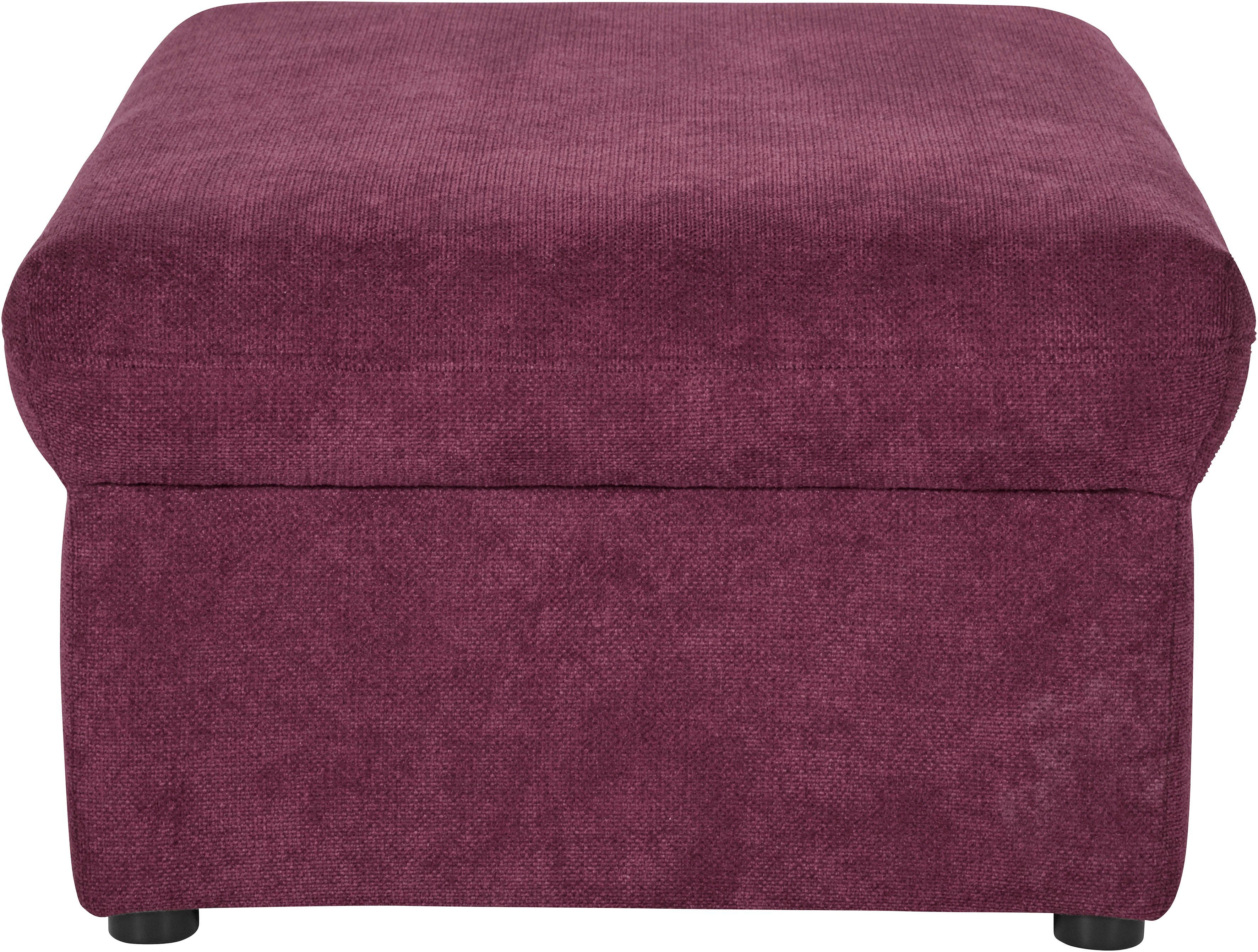 DOMO collection Hocker Topmatras met golfvering, op kunststof glijders