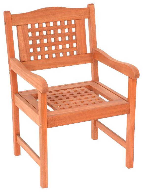 MERXX Tuinstoel Lima Eucalyptushout, bruin (1 stuk) tuinstoelen bruin