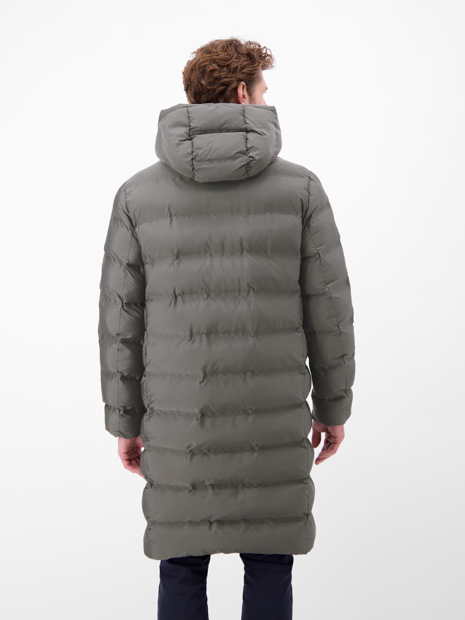 Lerros Winterjas LERROS Heren gewatteerde parka met afneembare capuchon